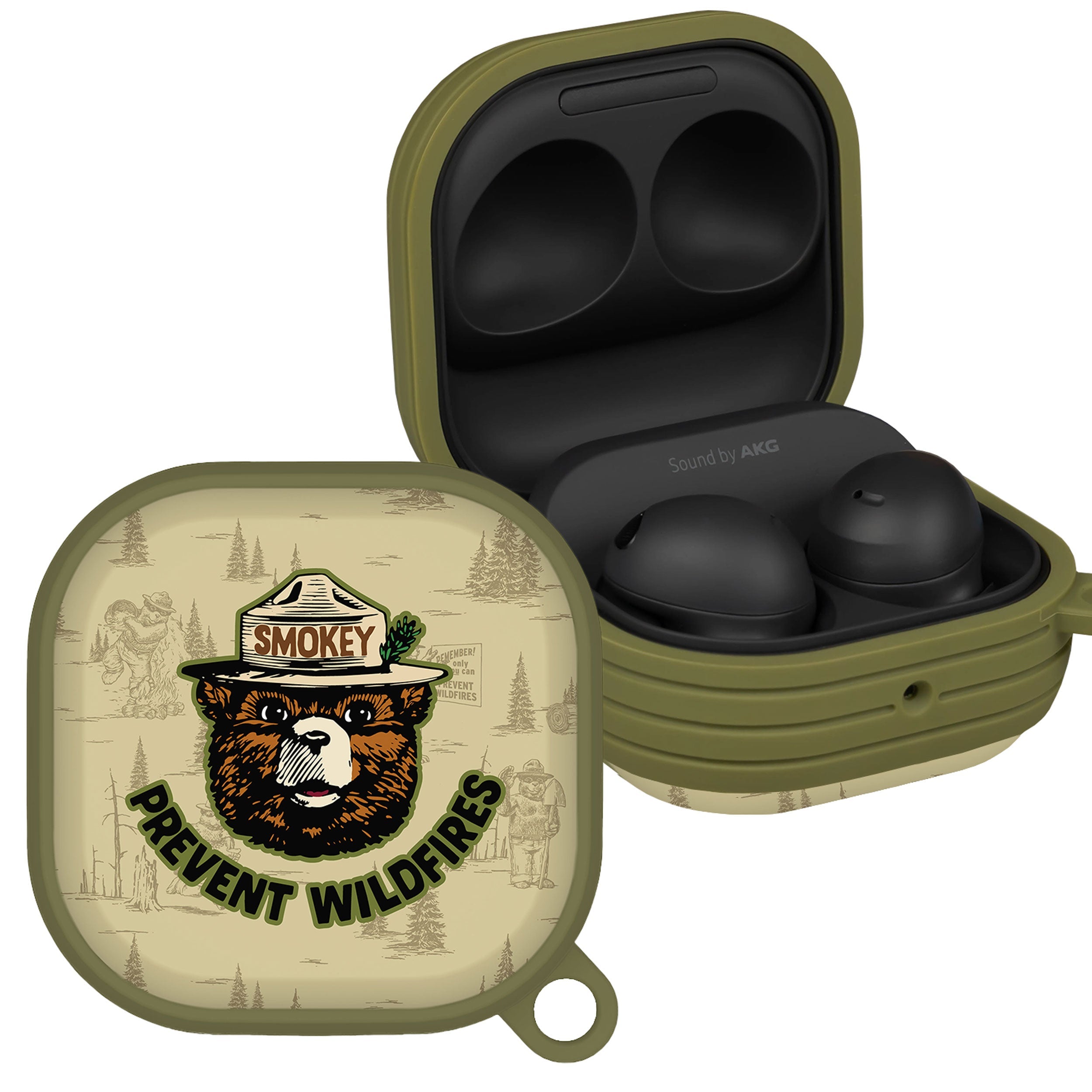 Smokey Bear Classic HDX Samsung Galaxy Buds Pro &amp;amp; Buds Live Case Cover