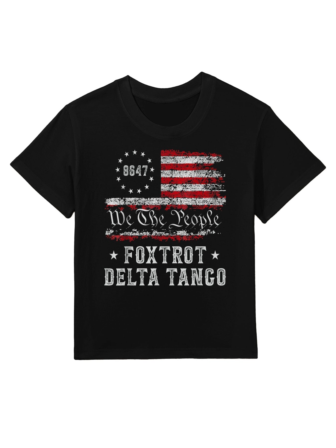 8647 Anti Trump Foxtrots Deltas Tangos Impeach 47 86 47 Kids T-Shirt