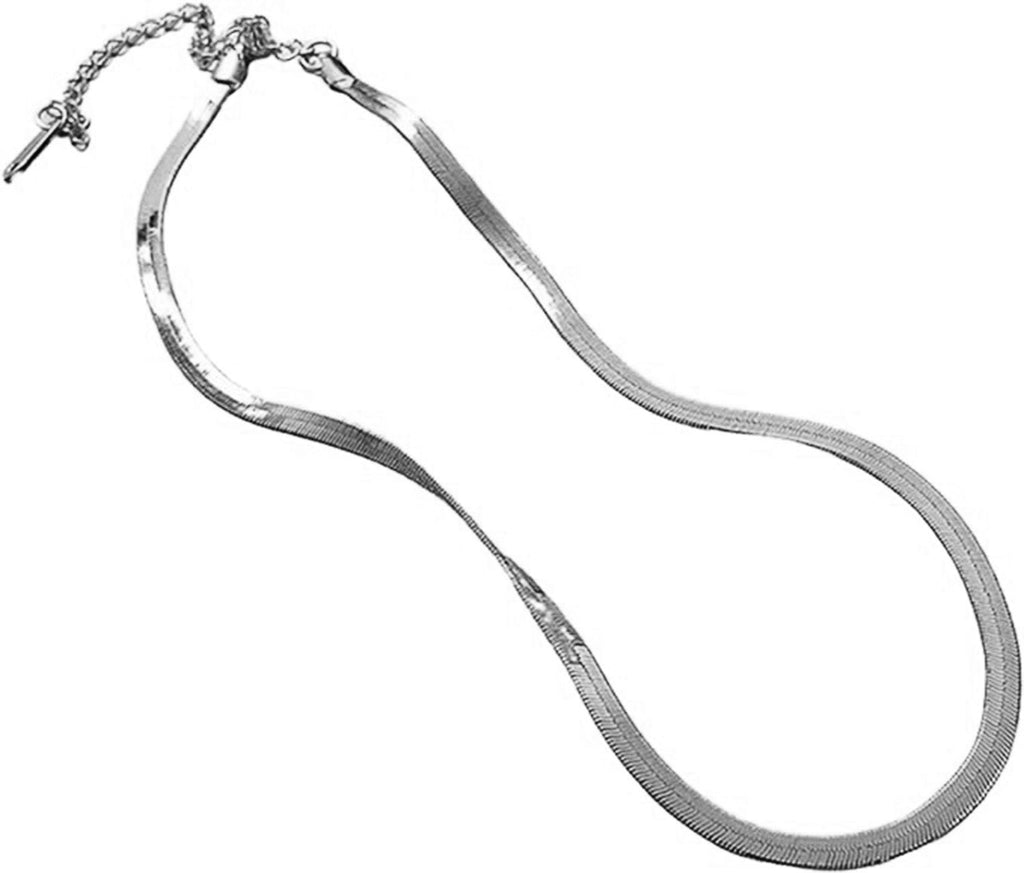 Liquid Herringbone Chain Necklace