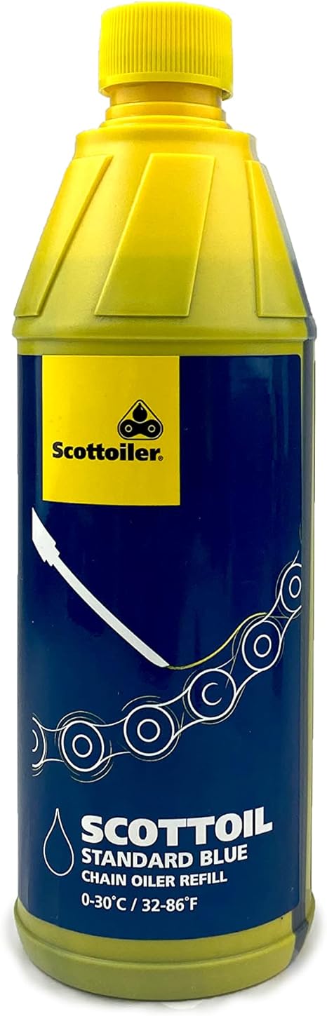 Scottoil Traditional Blue Chain Oil Refills for All Scottoiler Chain Oilers (8.4FL.oz.US Bottle)…