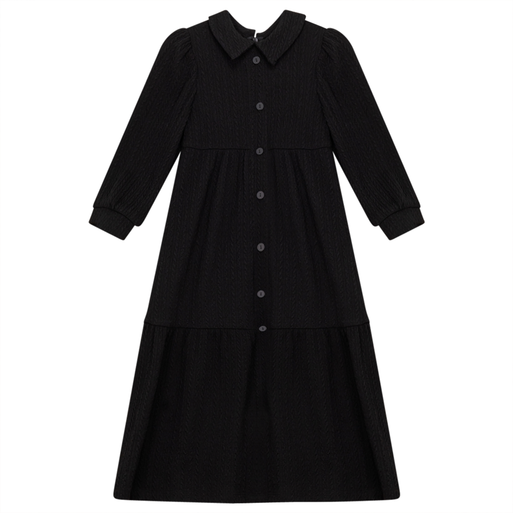 Mini Cable Dress With Collar