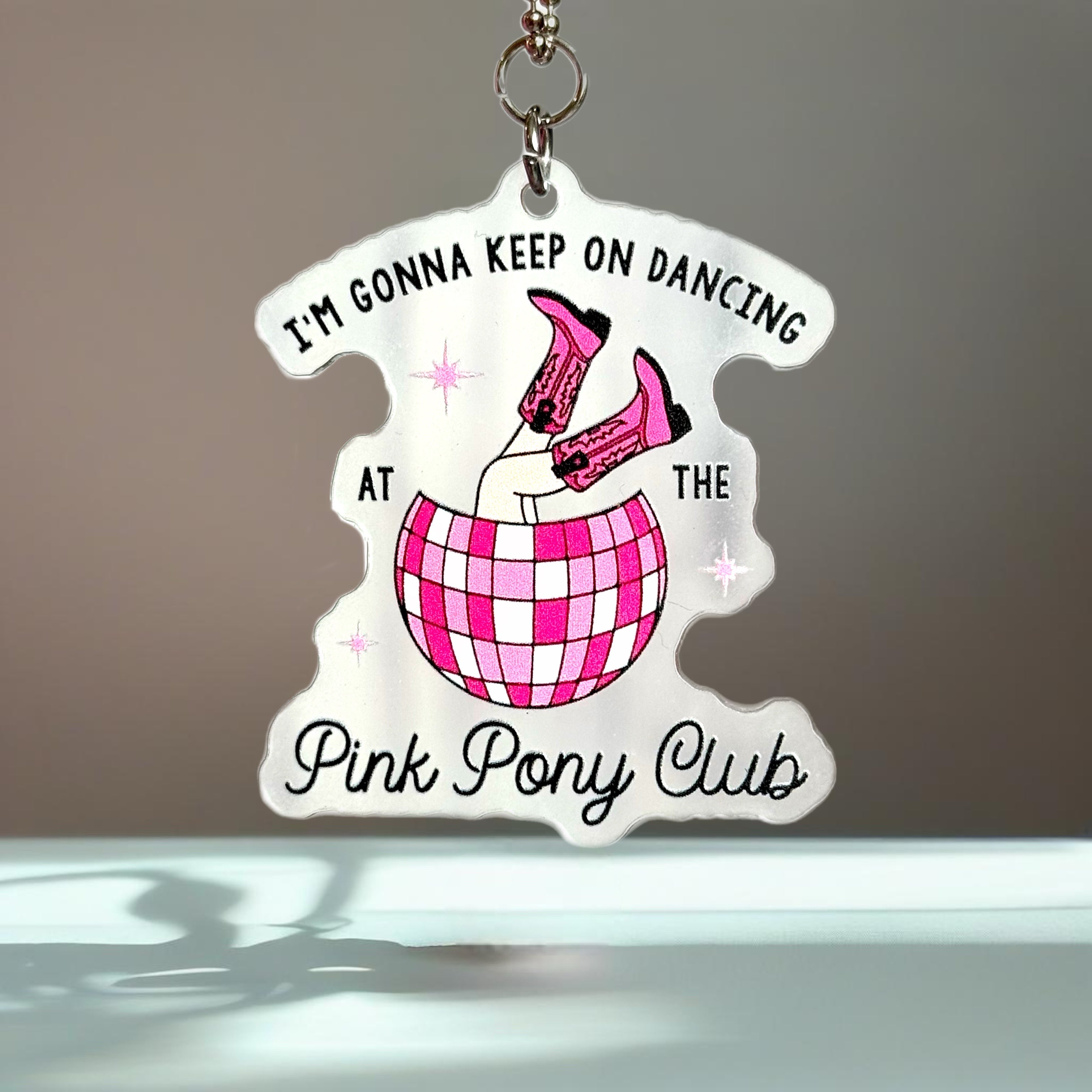 Pink Pony Club Charm - Tumbler Handle Charm