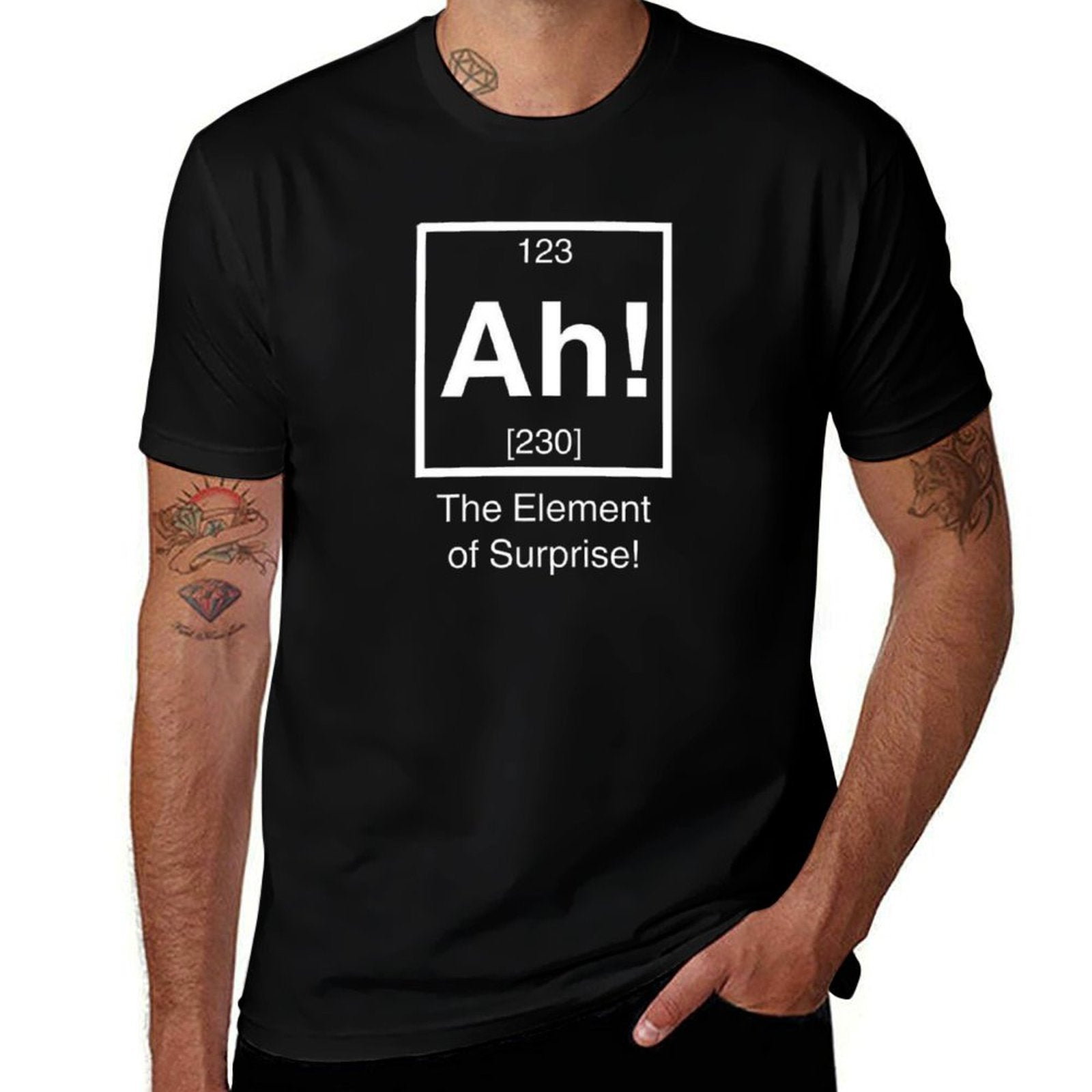 Ah! The Element of Surprise!  Easy-care T-Shirt