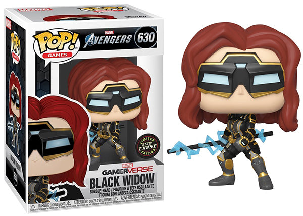 BLACK WIDOW (GLOW IN THE DARK, GAMERVERSE, AVENGERS GAME) 630  **CHASE**