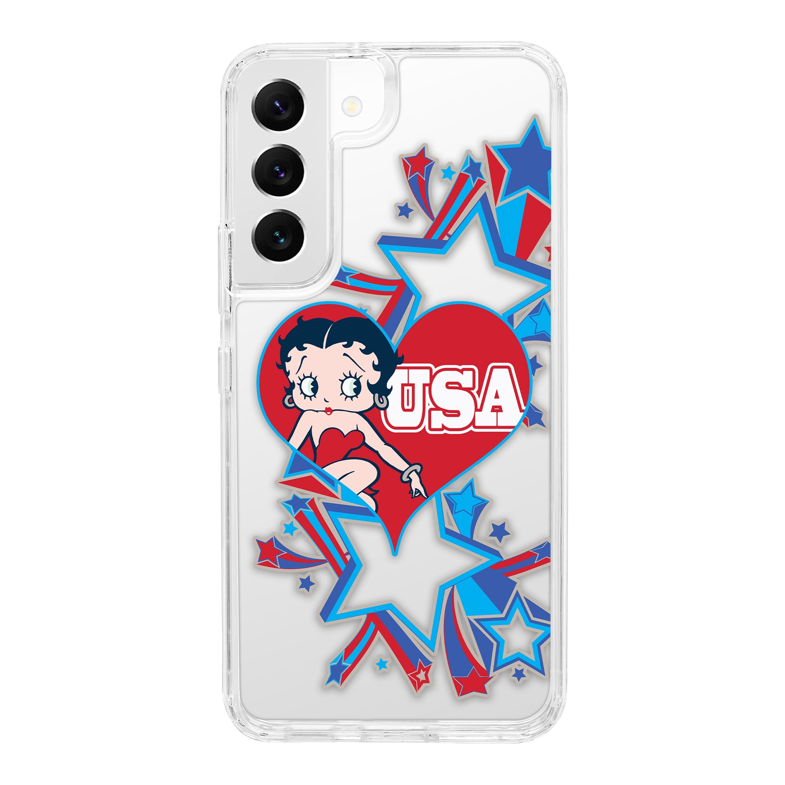 Betty Boop Red White &amp;amp; Boop HD Samsung Galaxy S24 Phone Case
