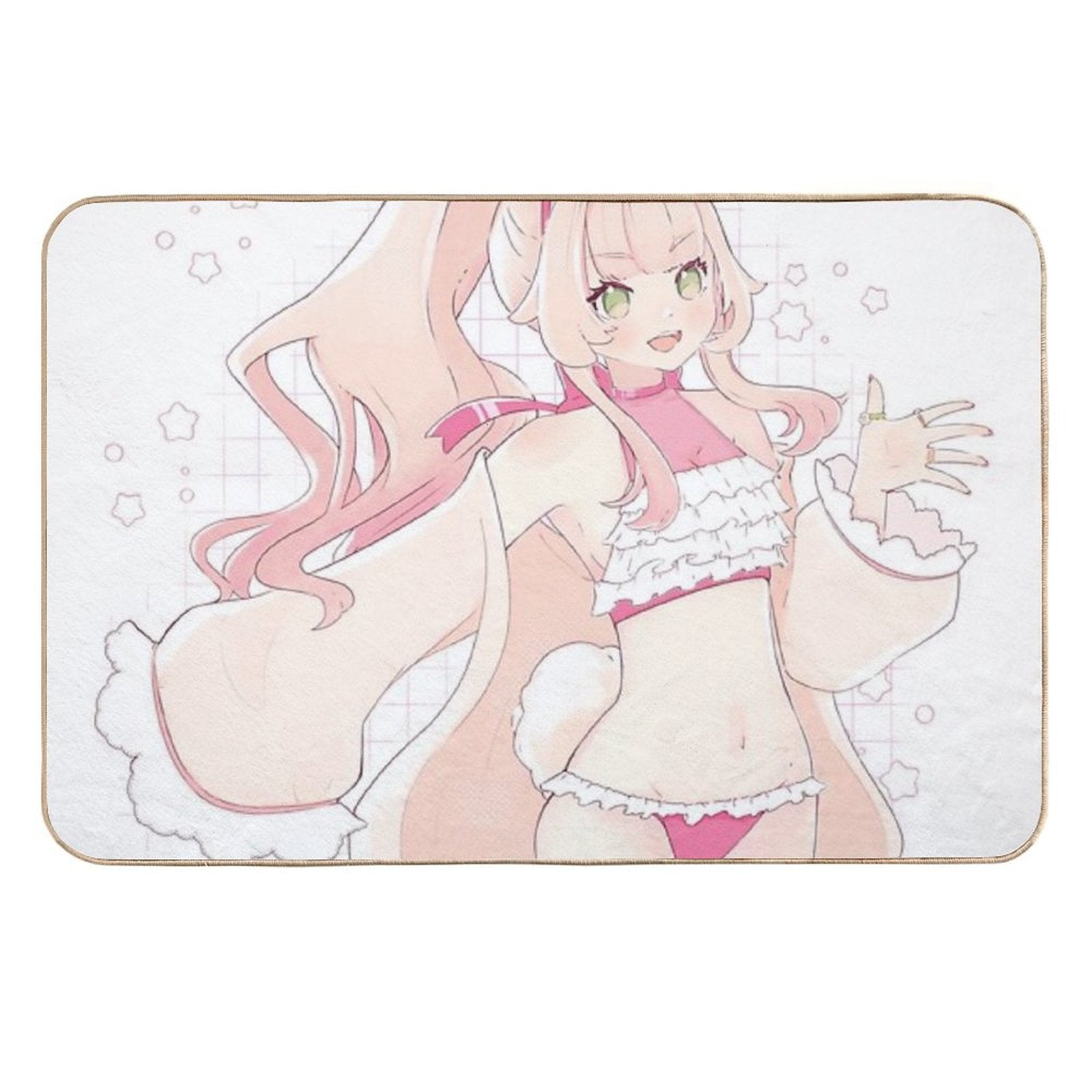 Summer Bun  Stain-Proof Bath Mat