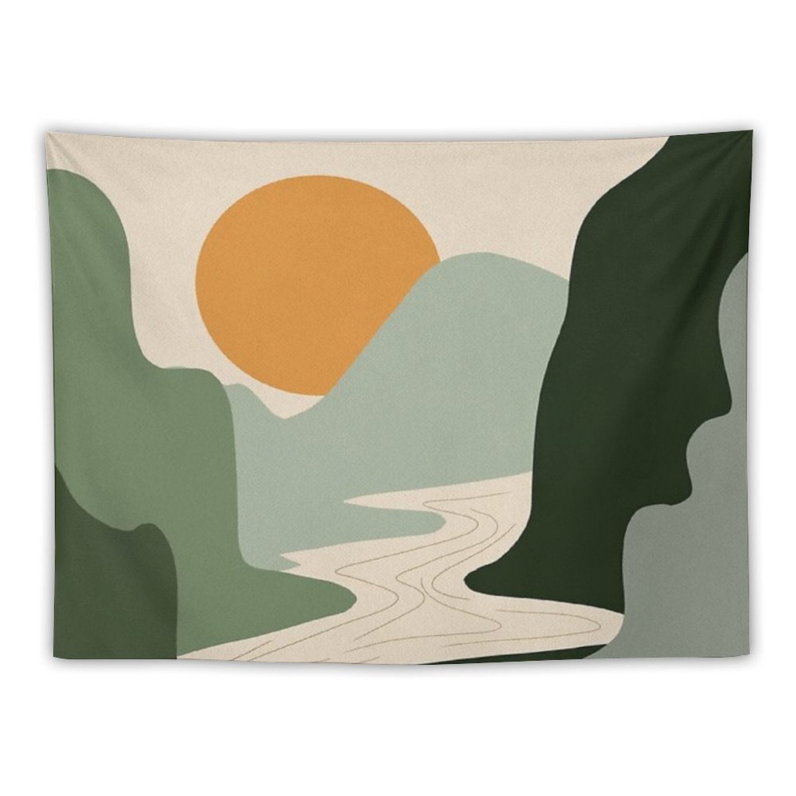 Abstract Sunset Painting 7.2 Tapestry