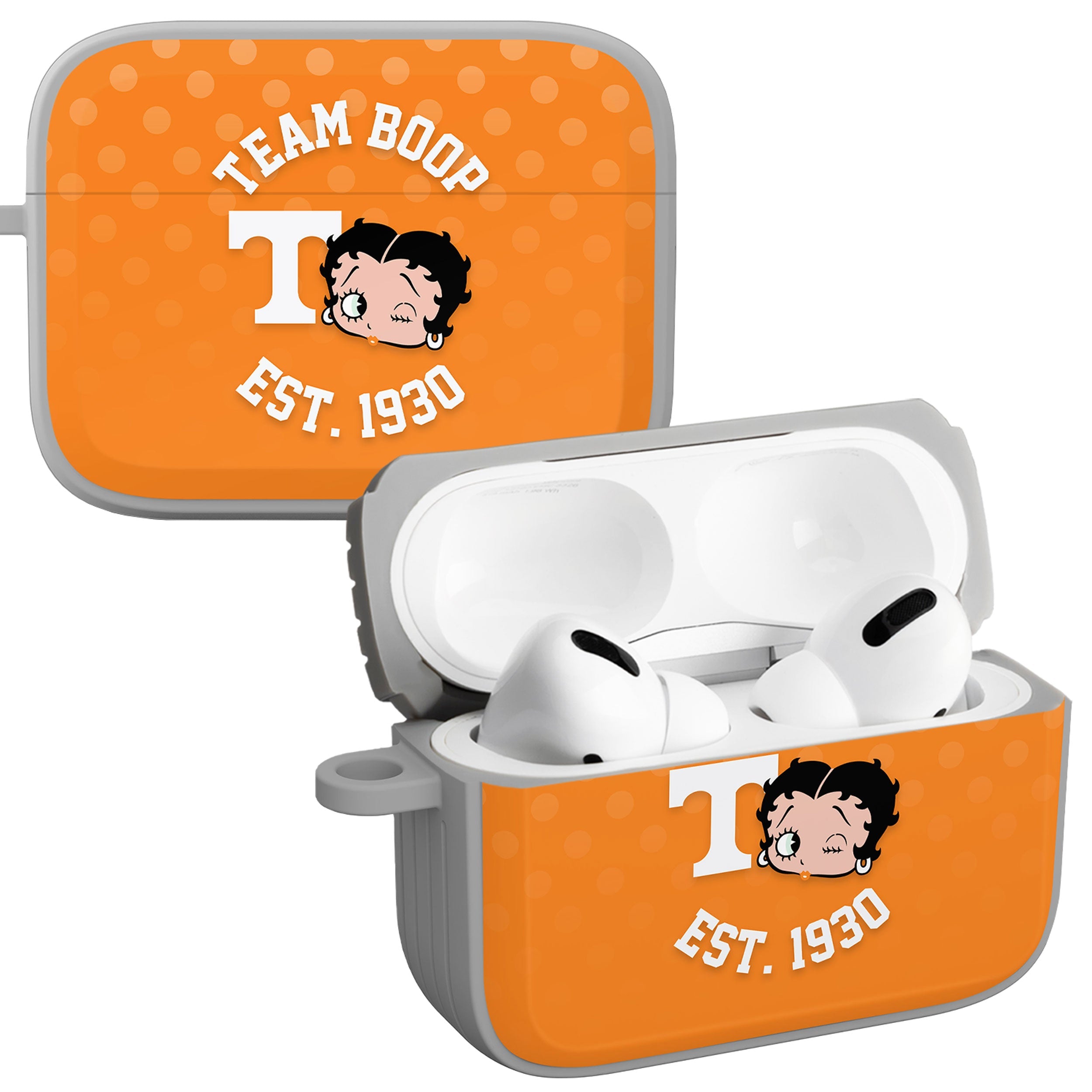 Tennessee Volunteers X Betty Boop HDX Apple AirPods Pro 1 &amp;amp; 2 Case Cover