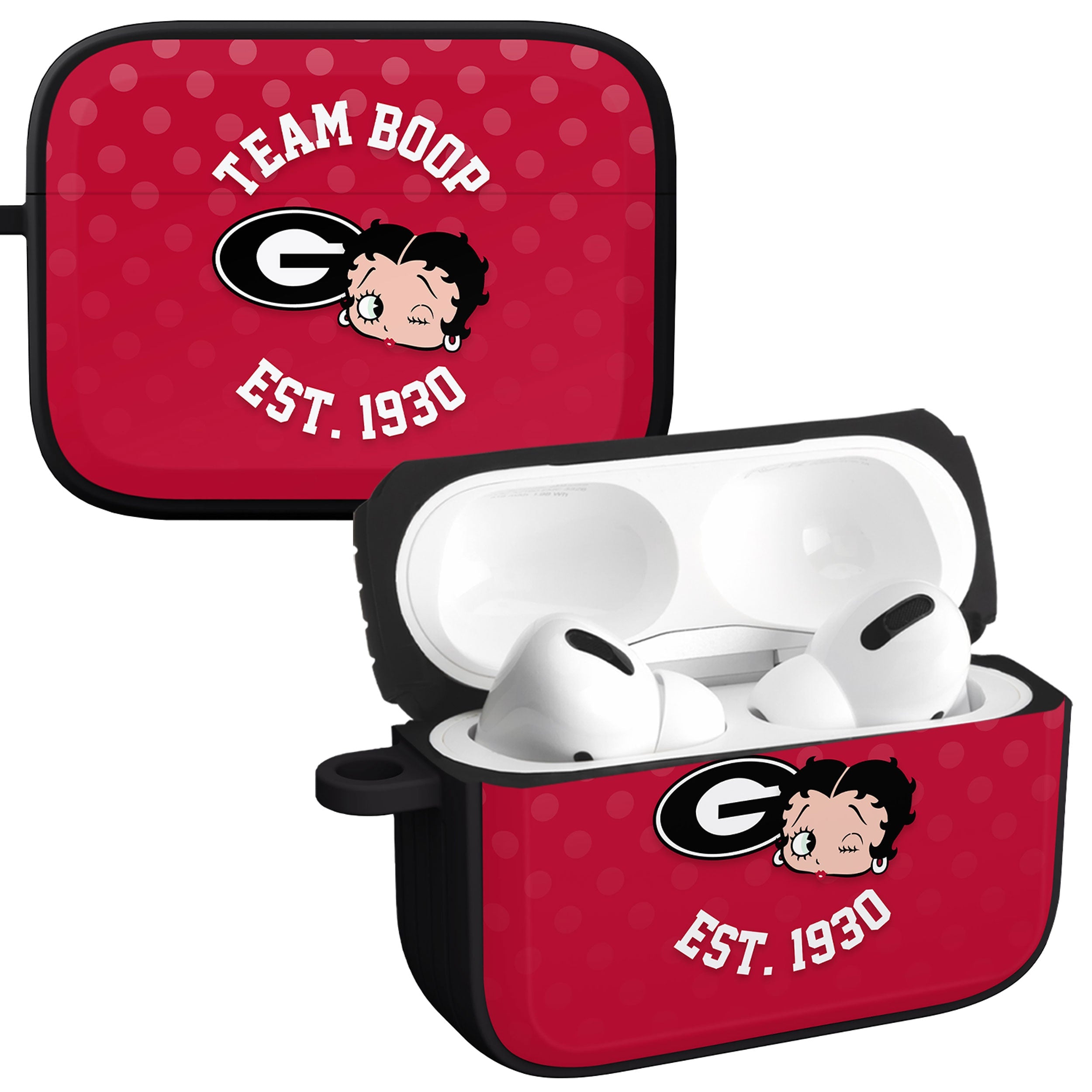 Georgia Bulldogs X Betty Boop HDX Apple AirPods Pro 1 &amp;amp; 2 Case Cover