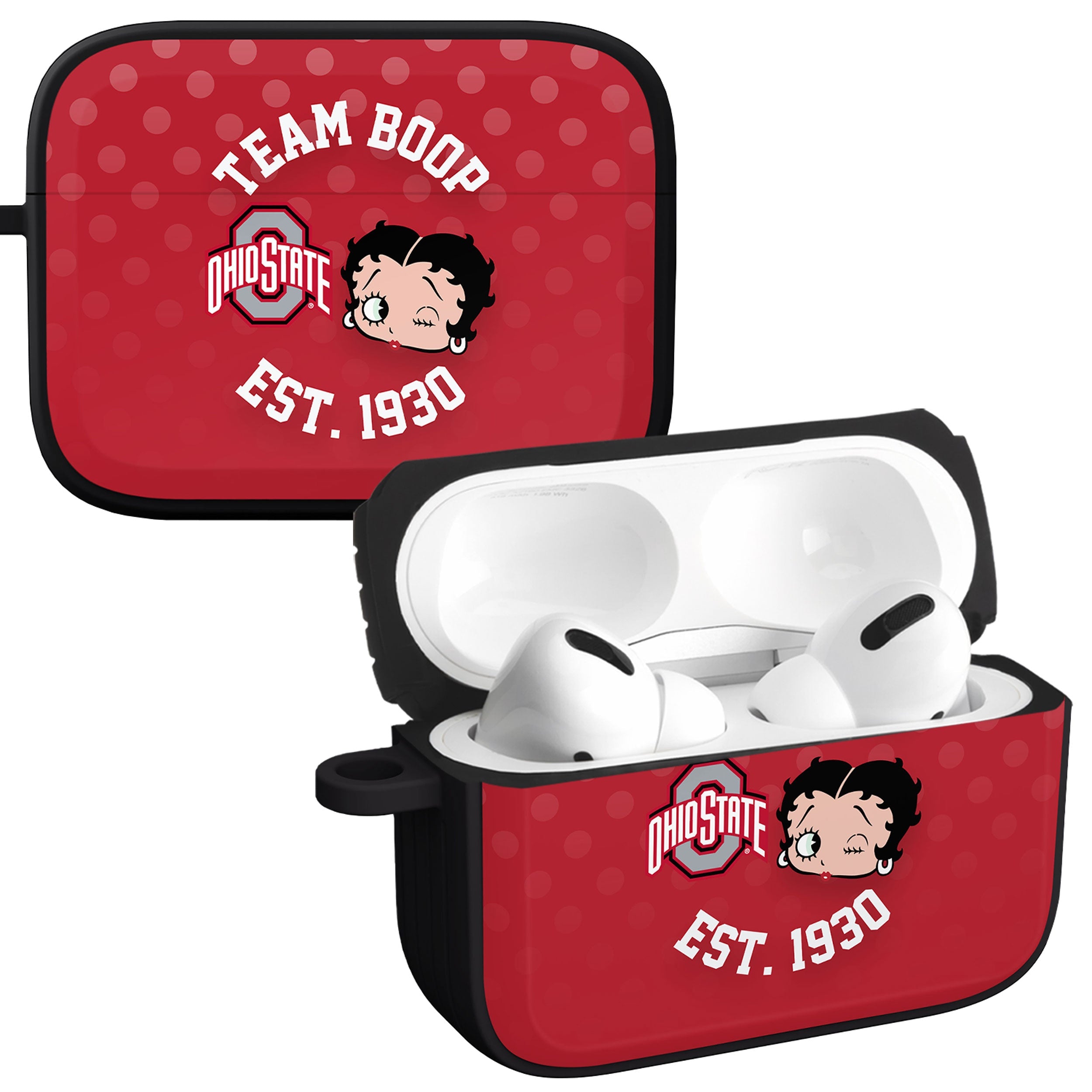 Ohio State Buckeyes X Betty Boop HDX Apple AirPods Pro 1 &amp;amp; 2 Case Cover