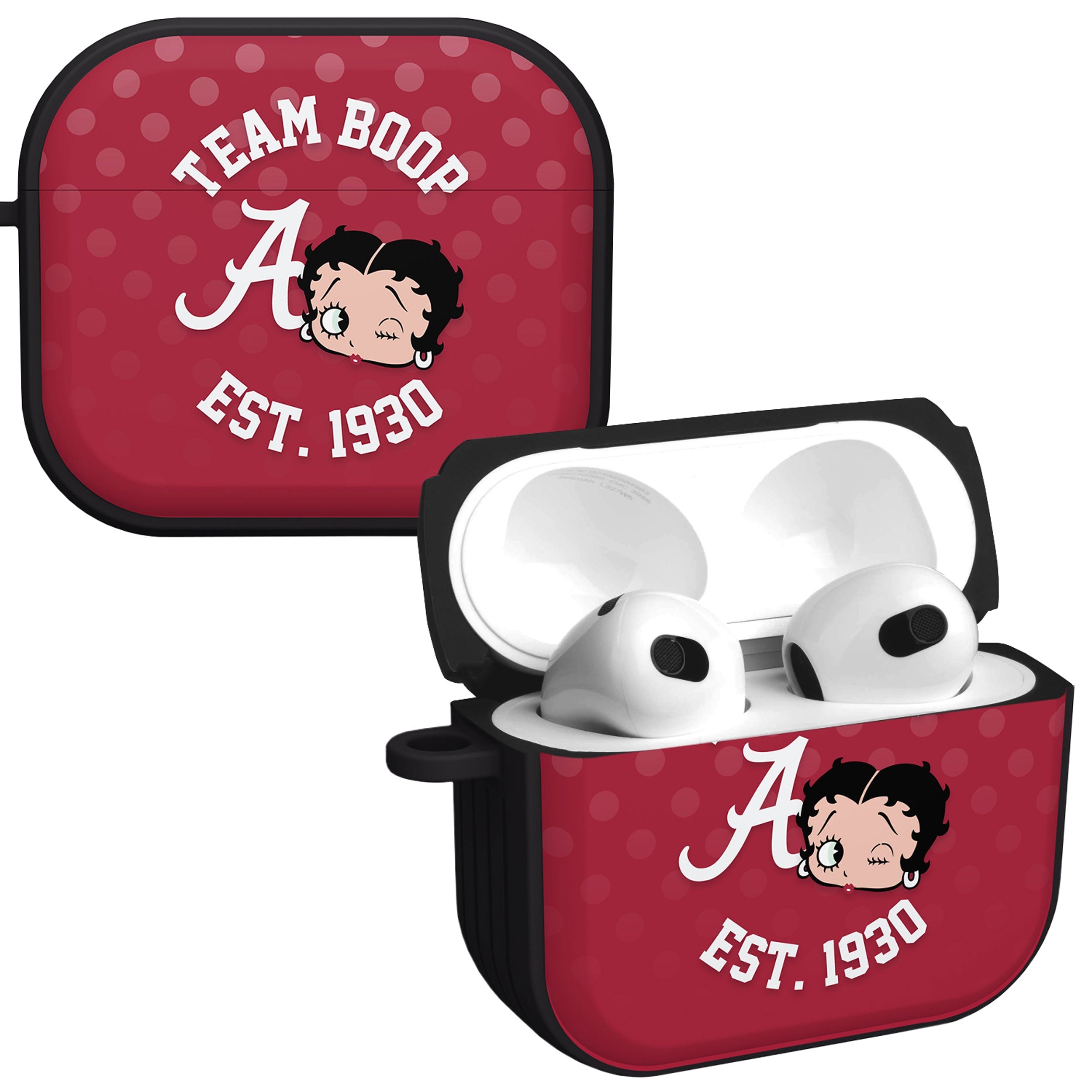 Alabama Crimson Tide X Betty Boop HDX Apple AirPods Gen 3 Case Cover