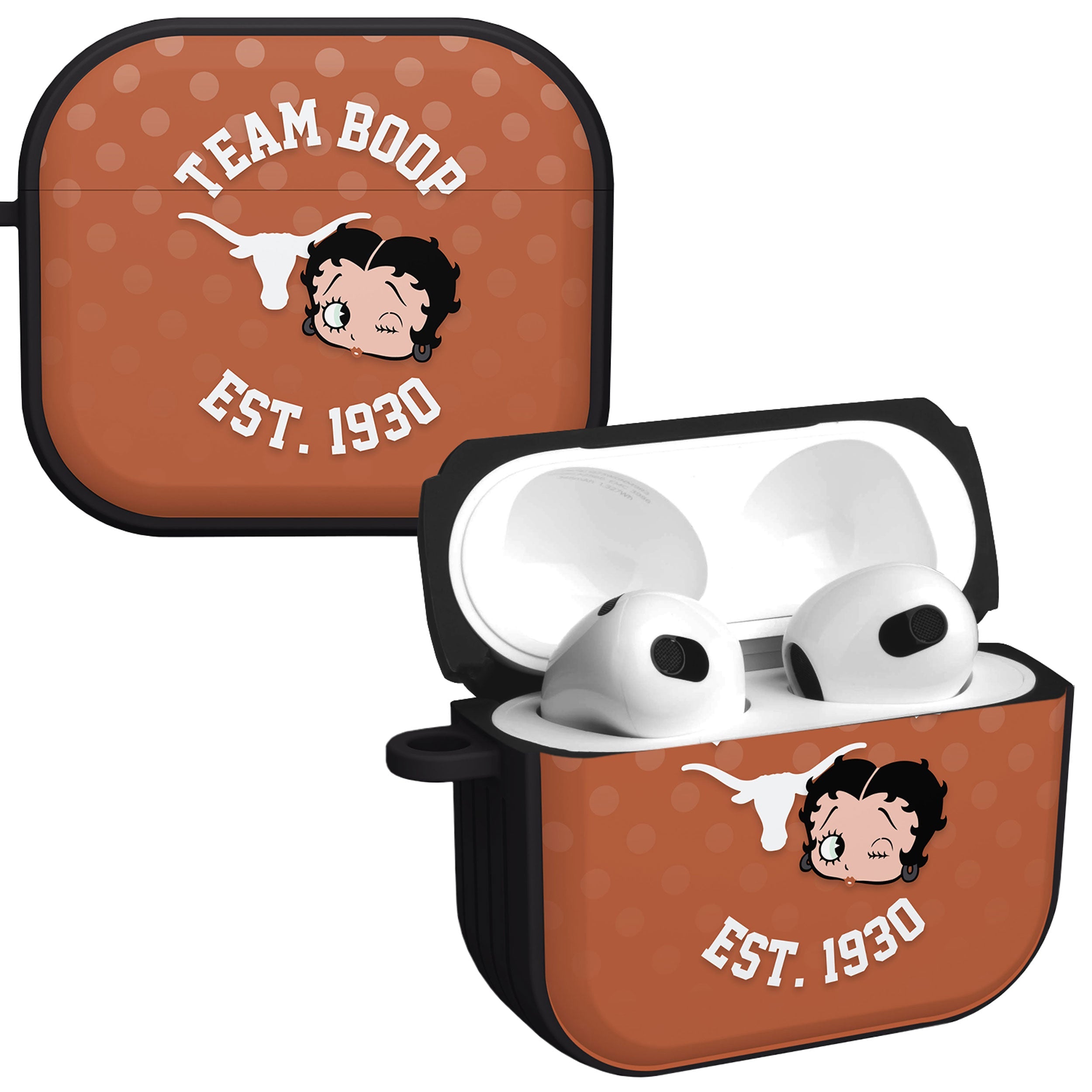 Texas Longhorns X Betty Boop HDX Apple AirPods Gen 3 Case Cover