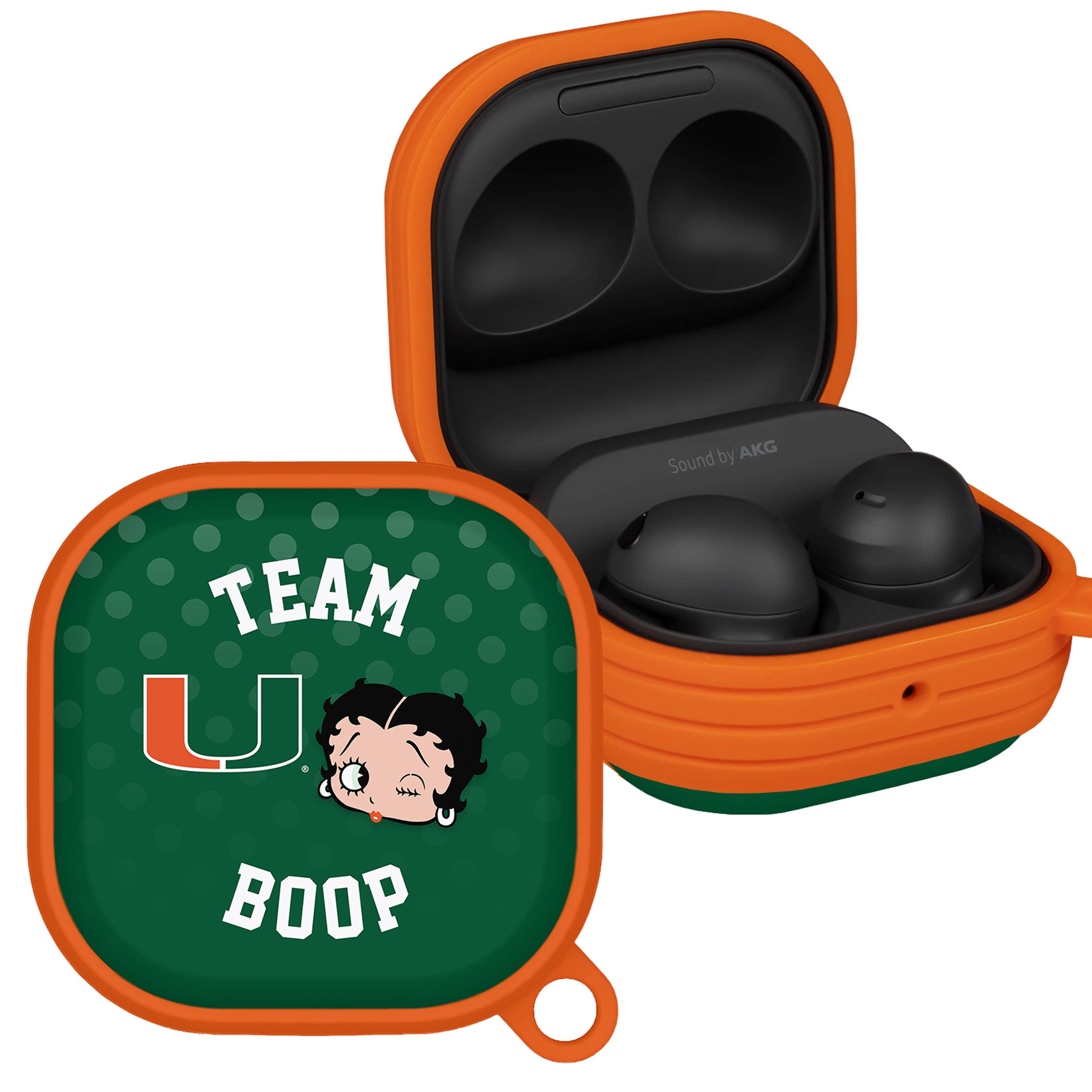 Miami Hurricanes X Betty Boop HDX Samsung Galaxy Buds Pro &amp;amp; Buds Live Case Cover