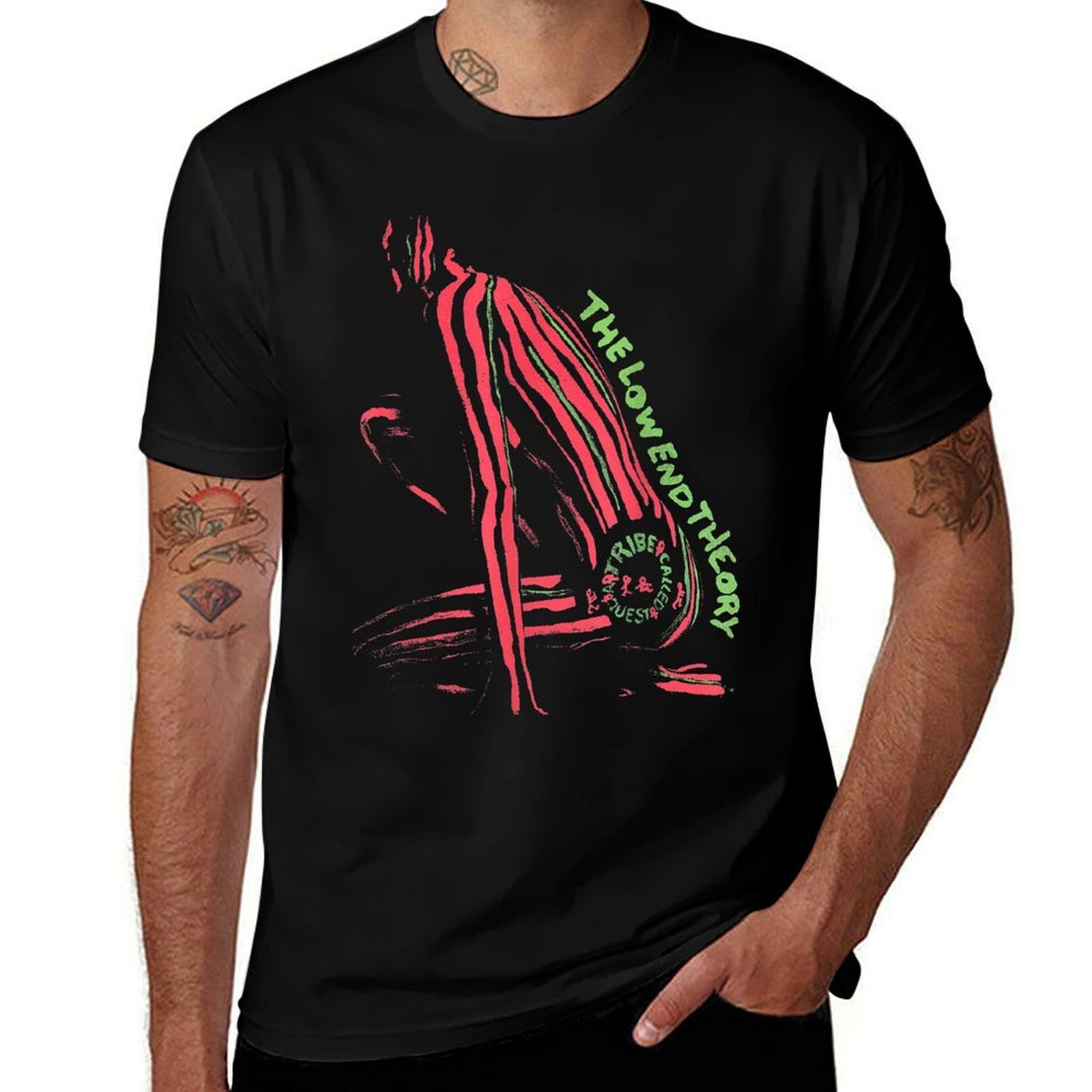 A Tribe Called Quest Official Low End Theory  Oversized Silhouette T-Shirt