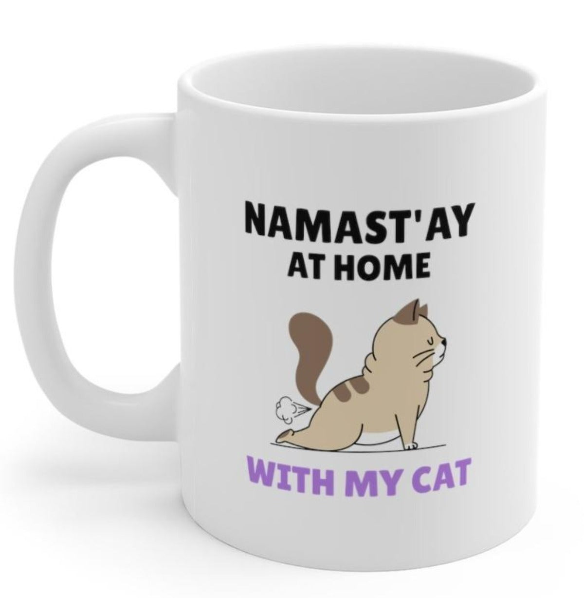 Namast&amp;#39;ay Home with My Yoga Cat Mug