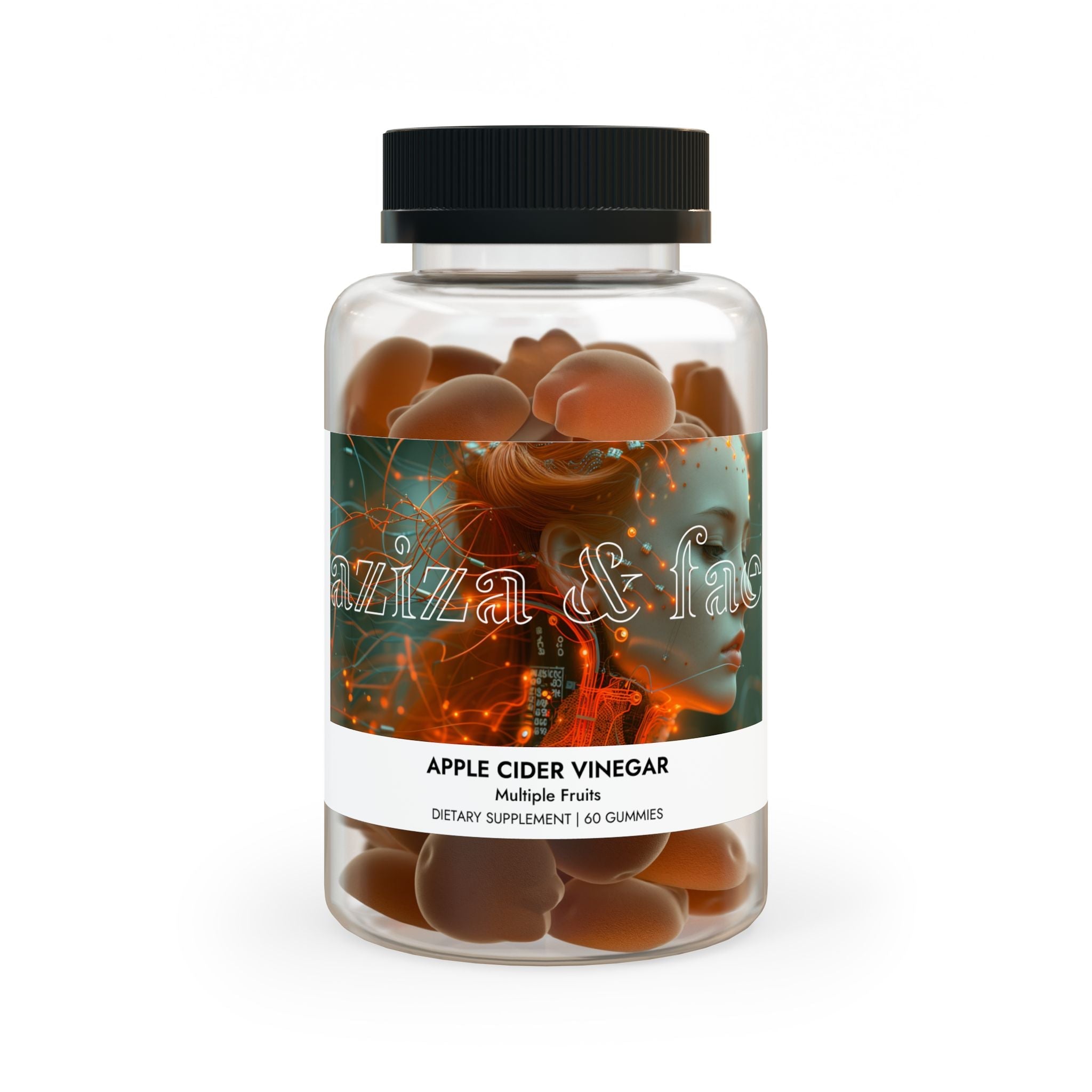 Apple Cider Vinegar Gummies (60 Gummies) by Aziza &amp;amp; Fae