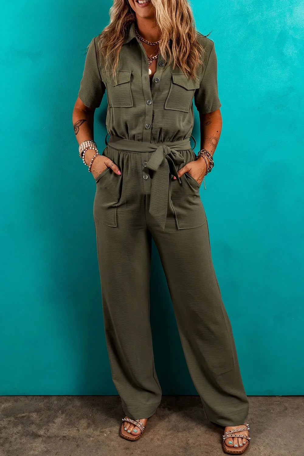 Command the Day Utility Jumpsuit – Army Green Edition