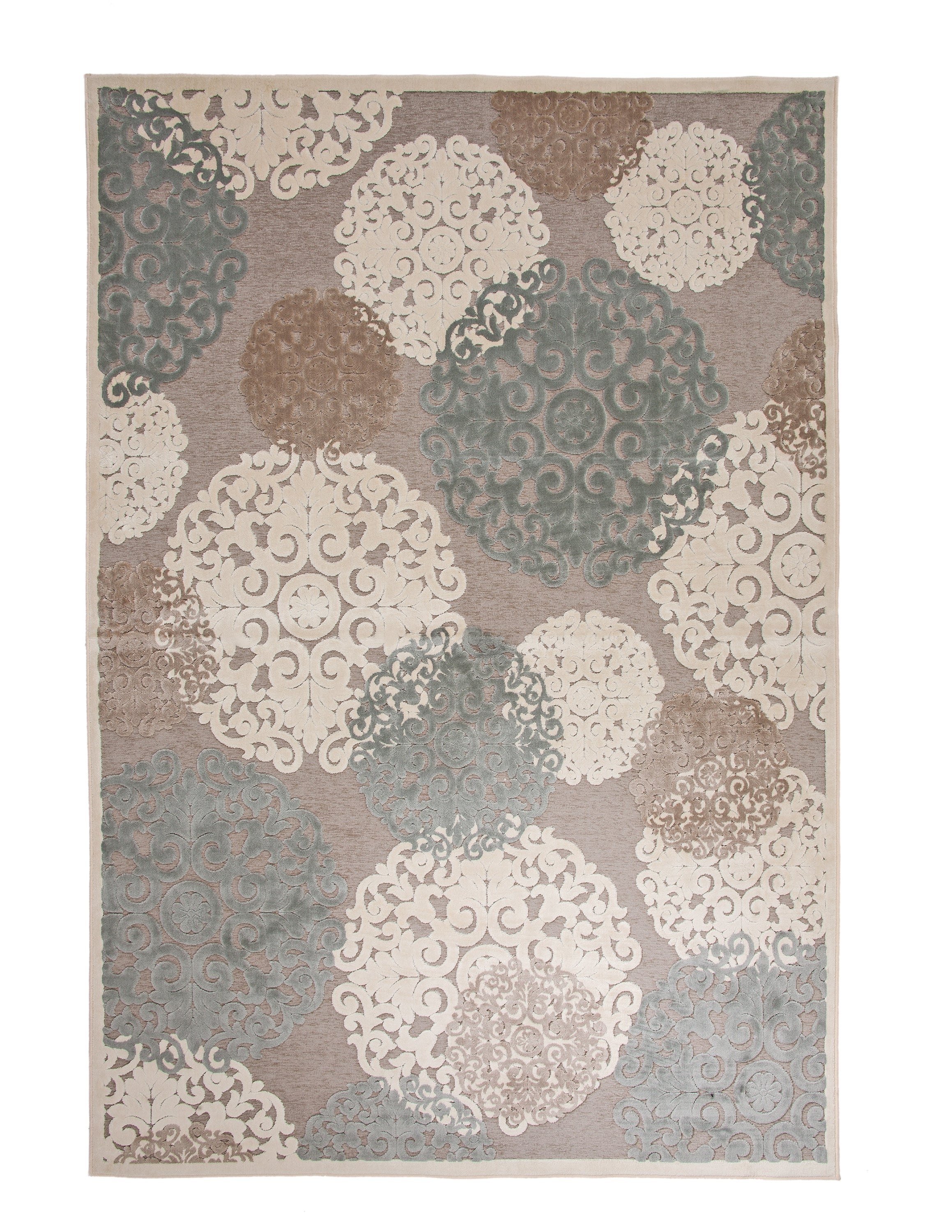 Declan Grey/Tan/Ivory Area Rug