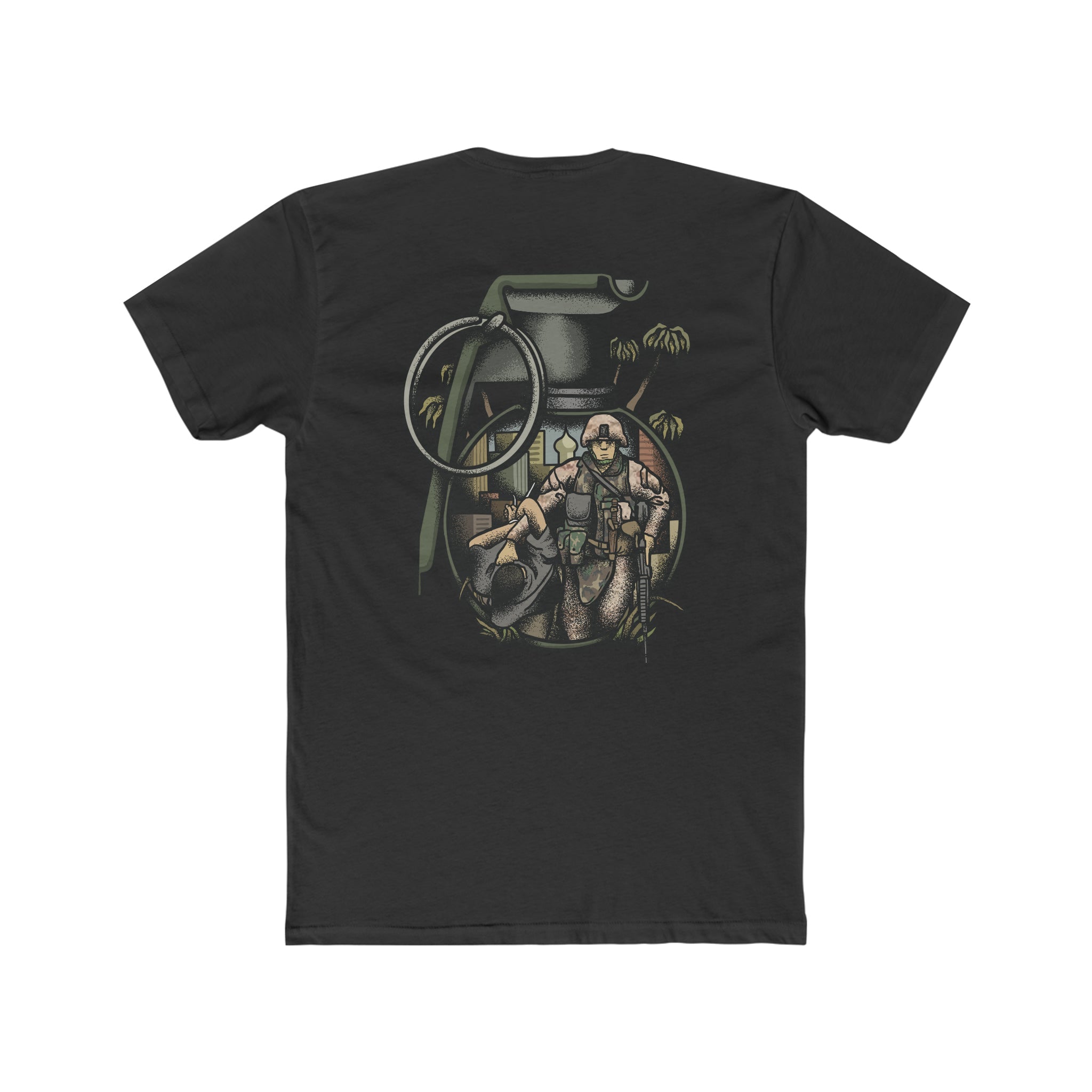 "No Better Friend, No Worse Enemy" Marine - Crew Tee