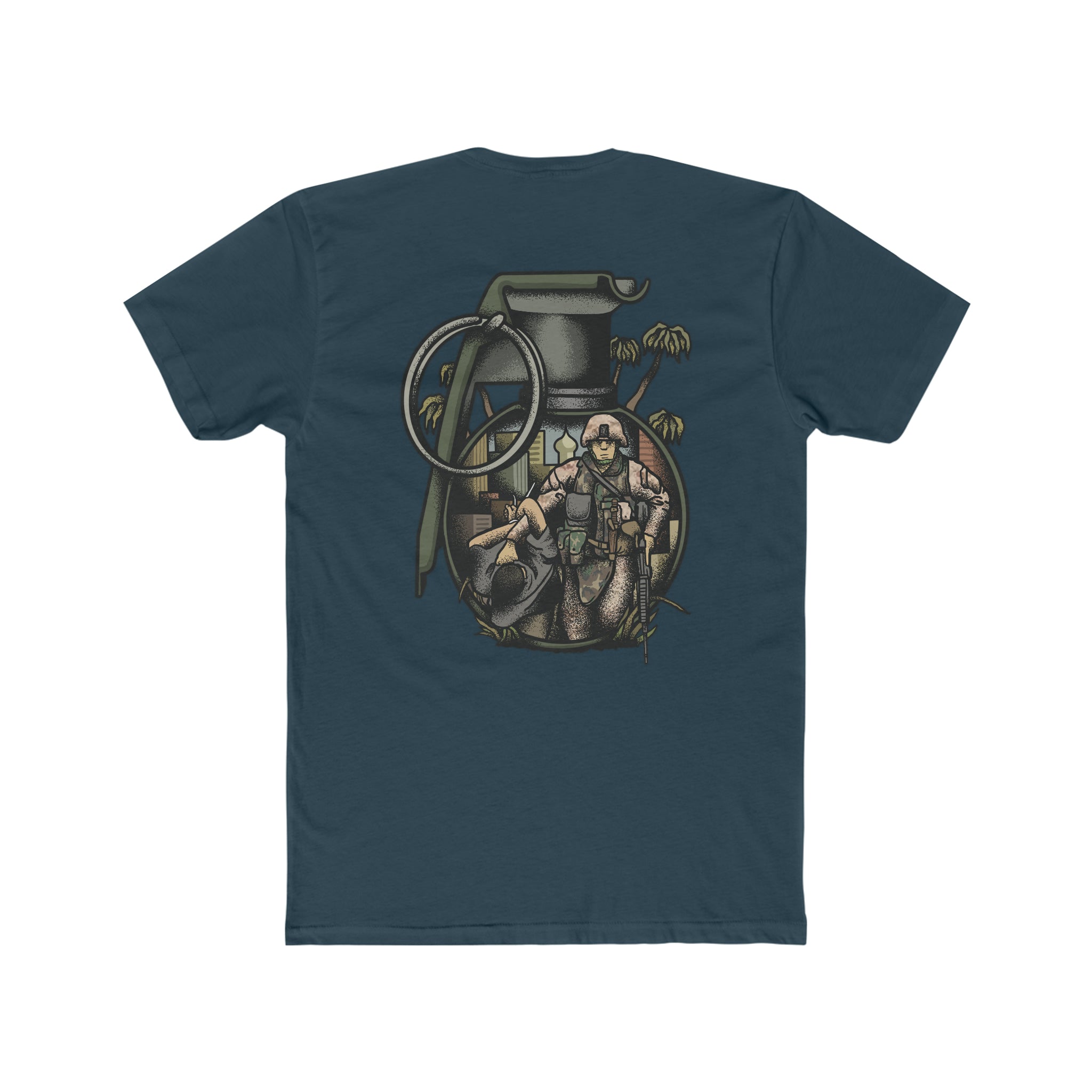 "No Better Friend, No Worse Enemy" Marine - Crew Tee