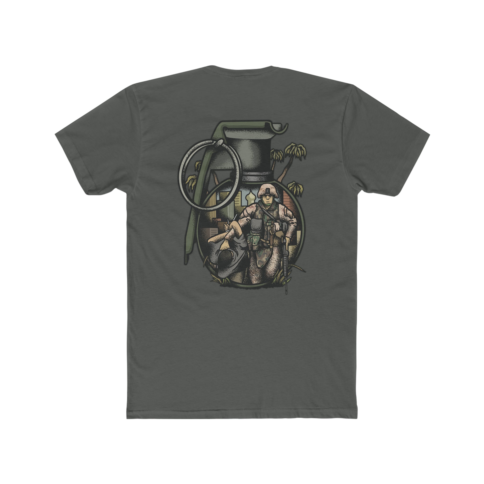 "No Better Friend, No Worse Enemy" Marine - Crew Tee