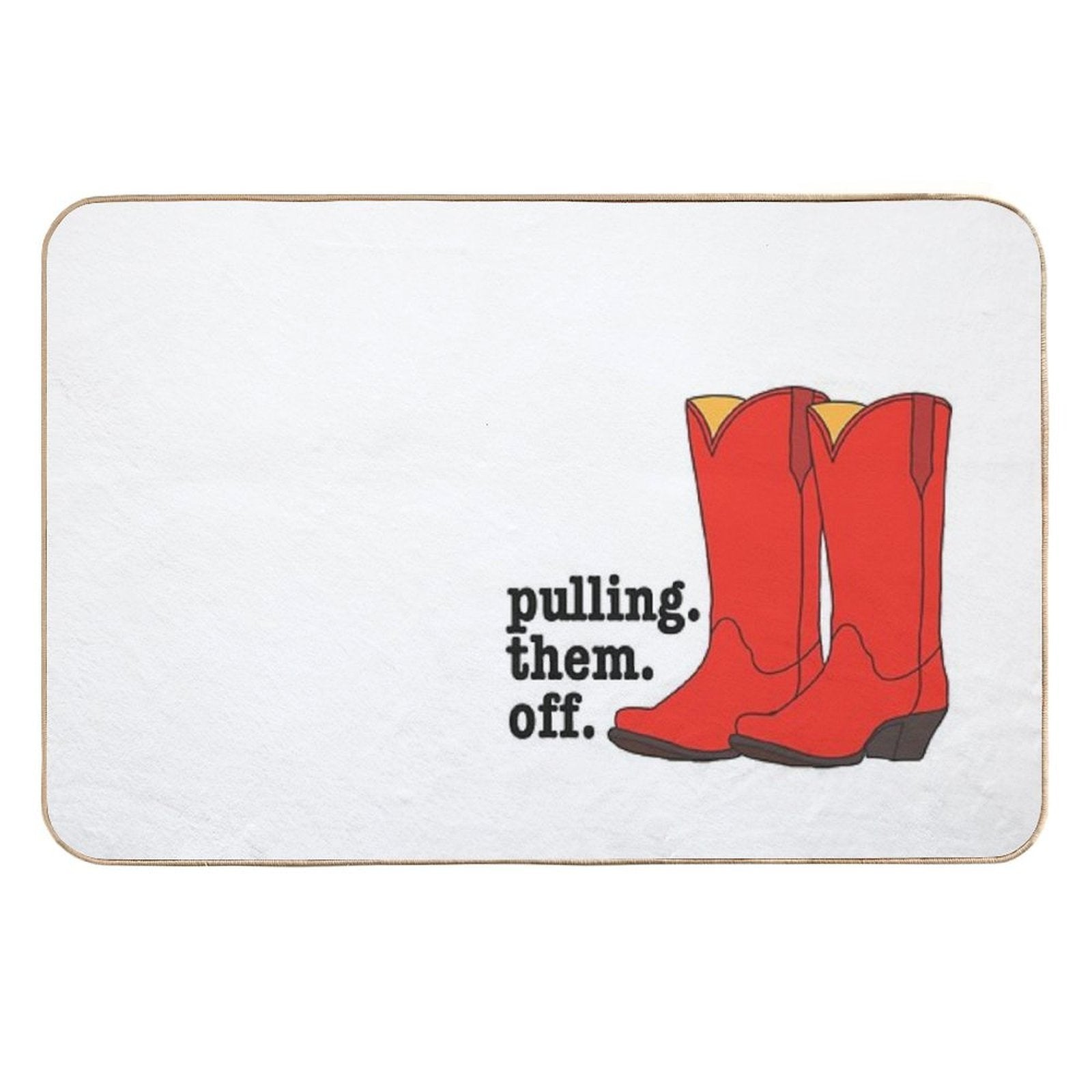 Ted’s Cowboy Boots from How I Met Your Mother  Repositionable Bath Mat