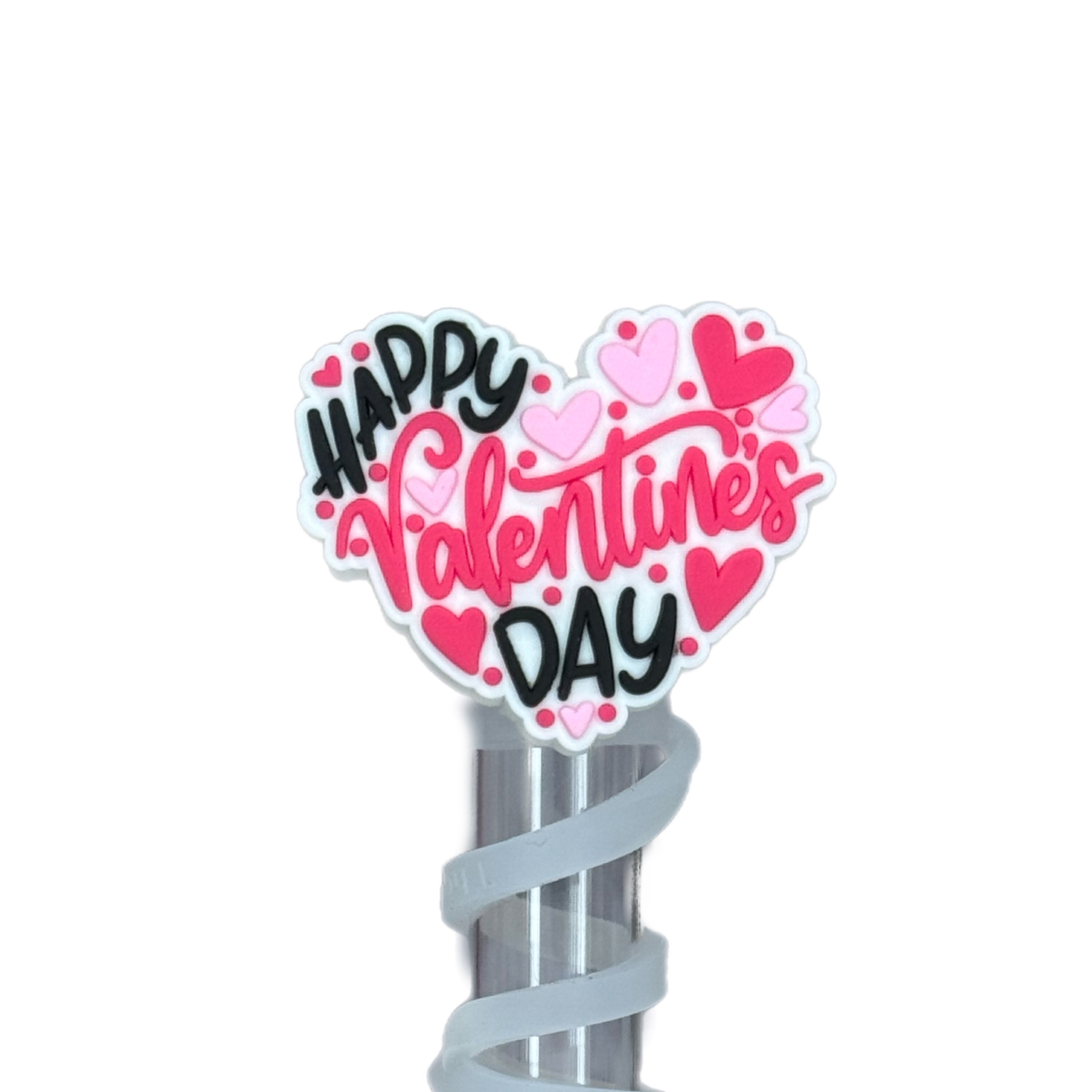 HAPPY VALENTINE’S DAY STRAW TOPPER