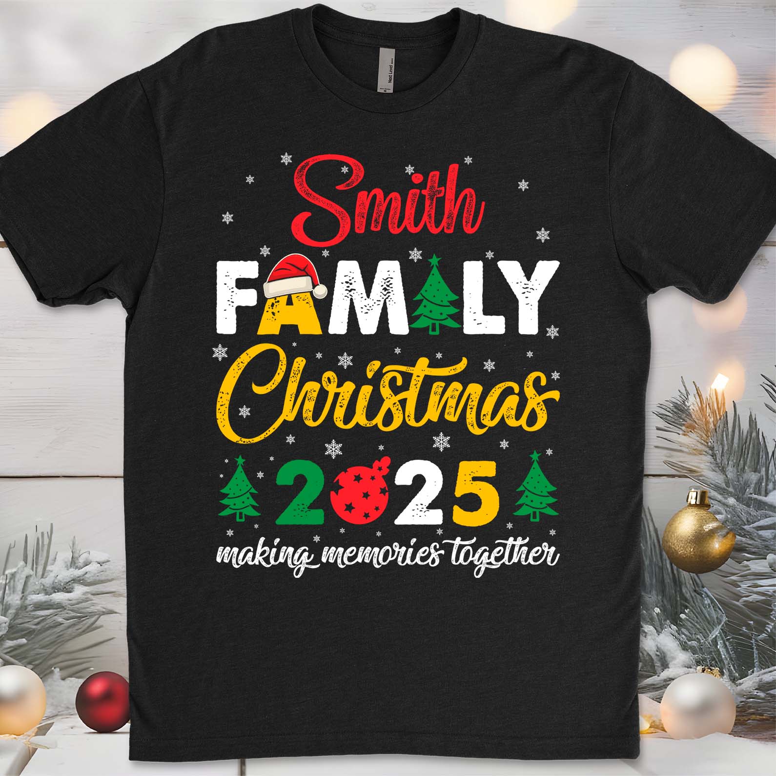 Custom Family Matching Christmas Shirt, Making Memories Together Shirt, Personalized Christmas Family Sweatshirt C843