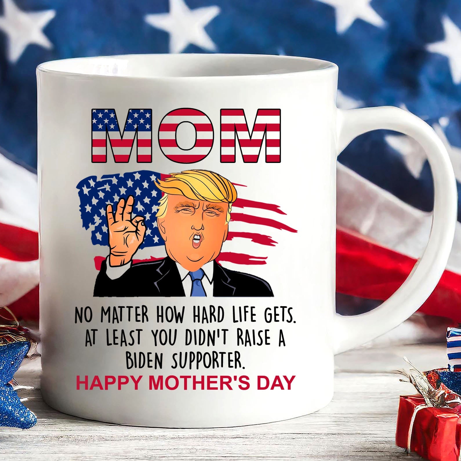 Funny Mother&amp;#39;s Day Greeting Mug, Personalized Custom Name White Mug Accent Mug, Gift for Mom, Gift for Wife 681023 - GOP