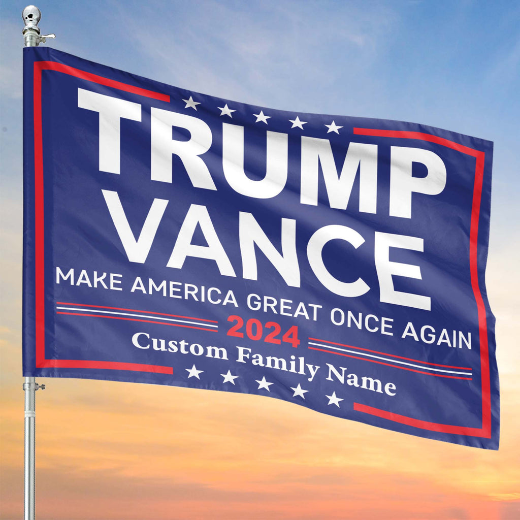 Trump Vance 2024 Make America Great Once Again Flag | Trump 2024 Flag | JD Vance Flag | Trump Supporters Garden Flag House Flag T1182 - GOP