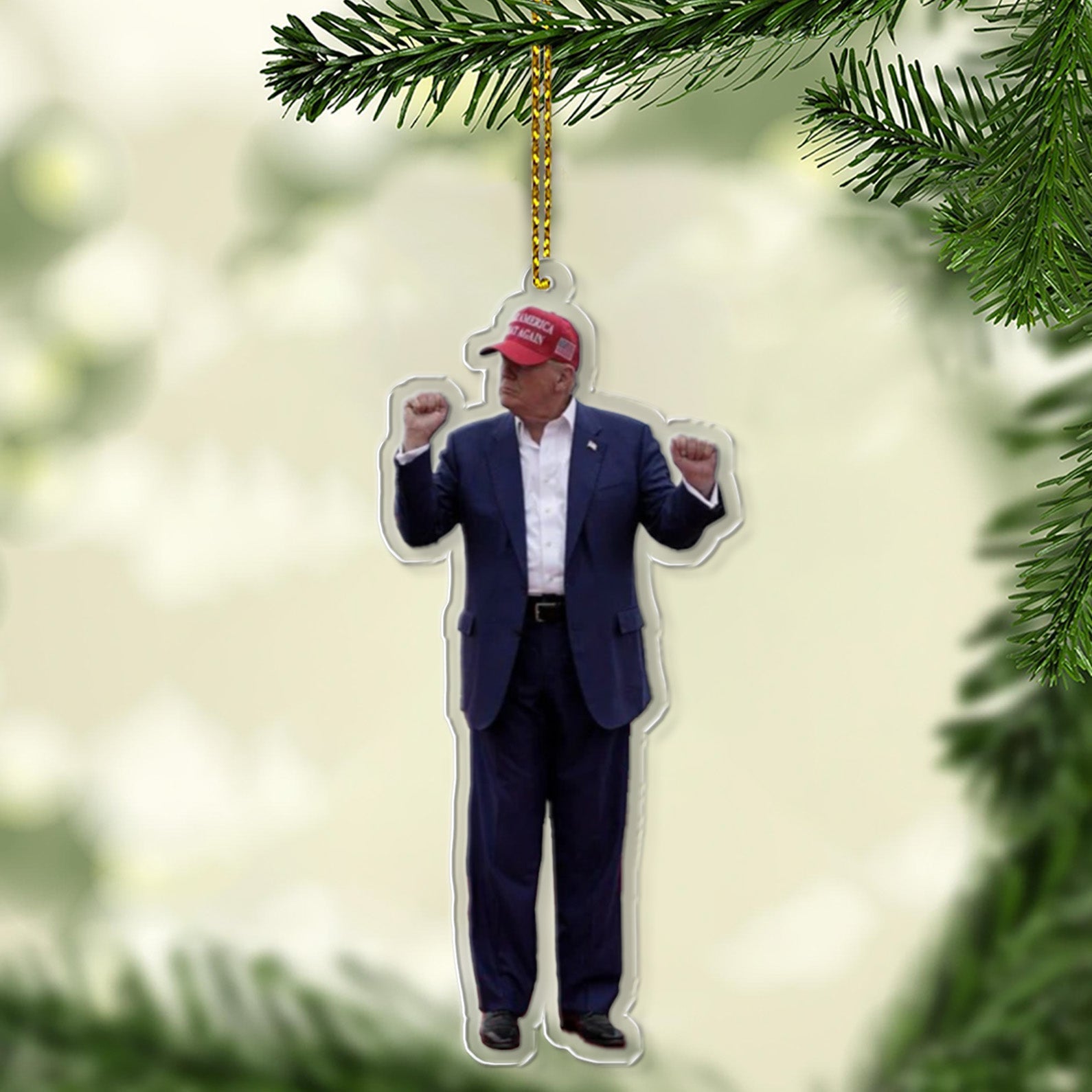 Trump Dancing Acrylic Ornament, Perfect for Car &amp;amp; Christmas Tree Decor 681464 - GOP
