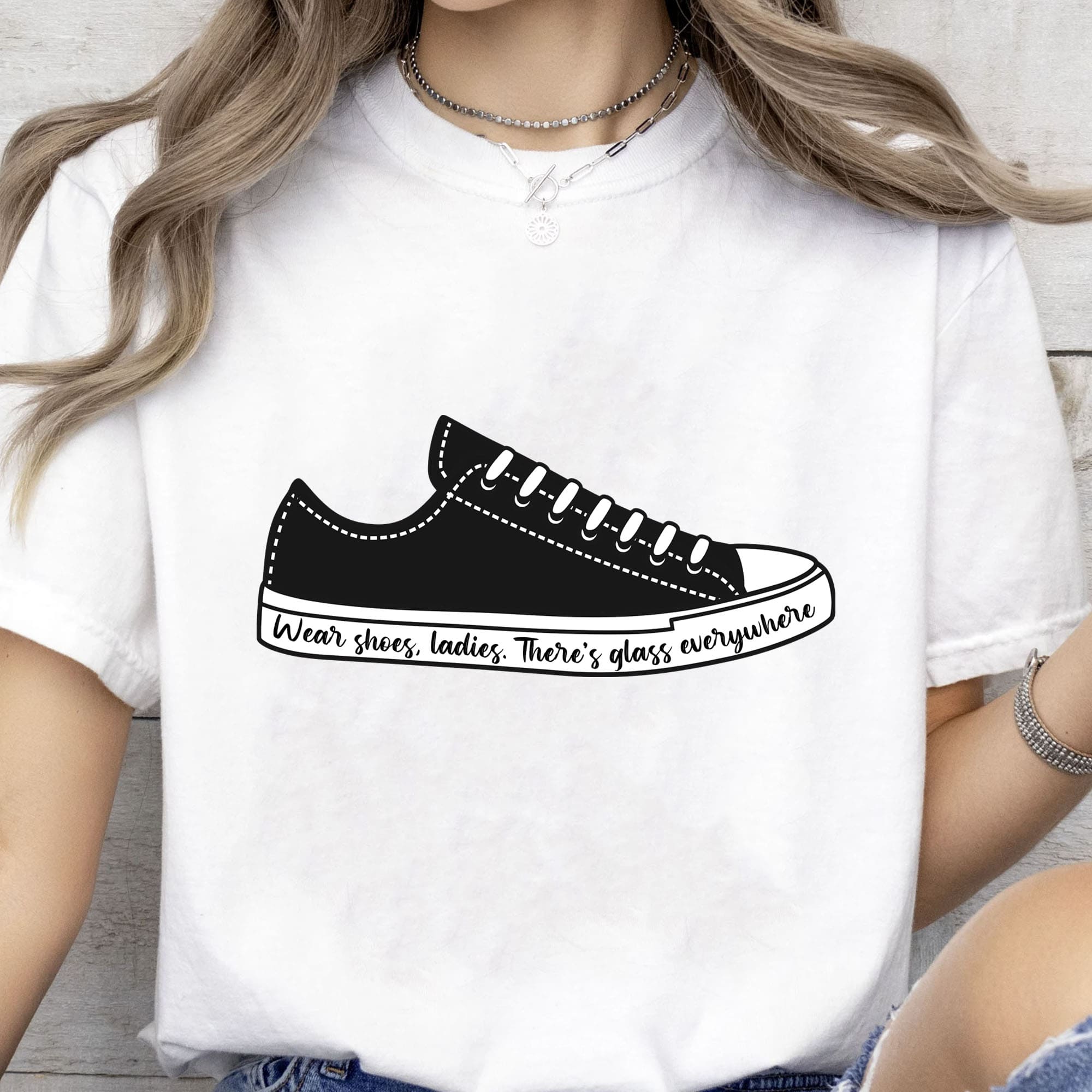 Wear Shoes Ladies There&amp;#39;s Everywhere Shirt | Kamala Harris 2024 Shirt | Democrat Shirt Bright T1561 - KH2