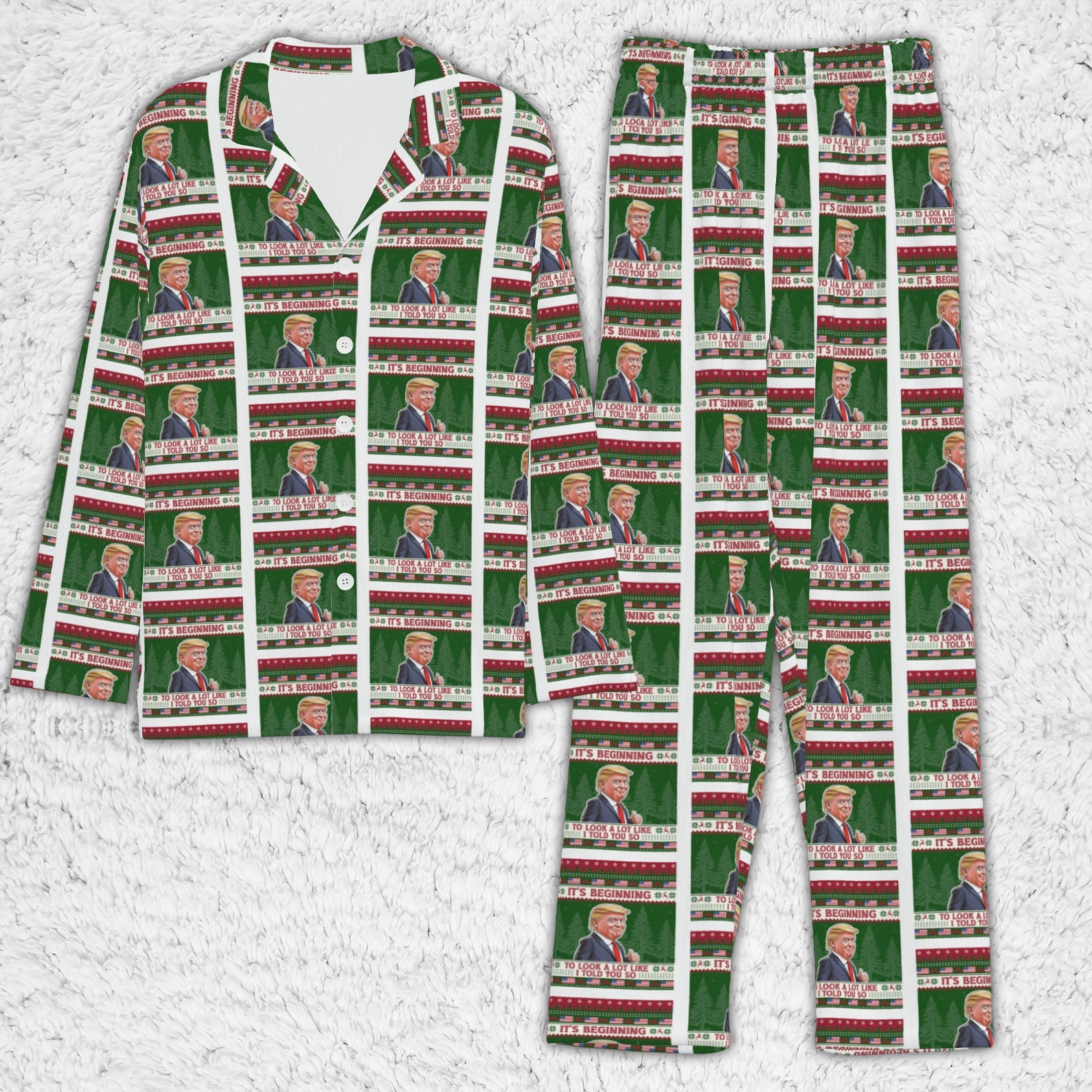 It&amp;#39;s Beginning To Look A Lot Like I Told You So Pajamas, Funny Trump Pajamas, Trump President Pajamas 681740 - GOP