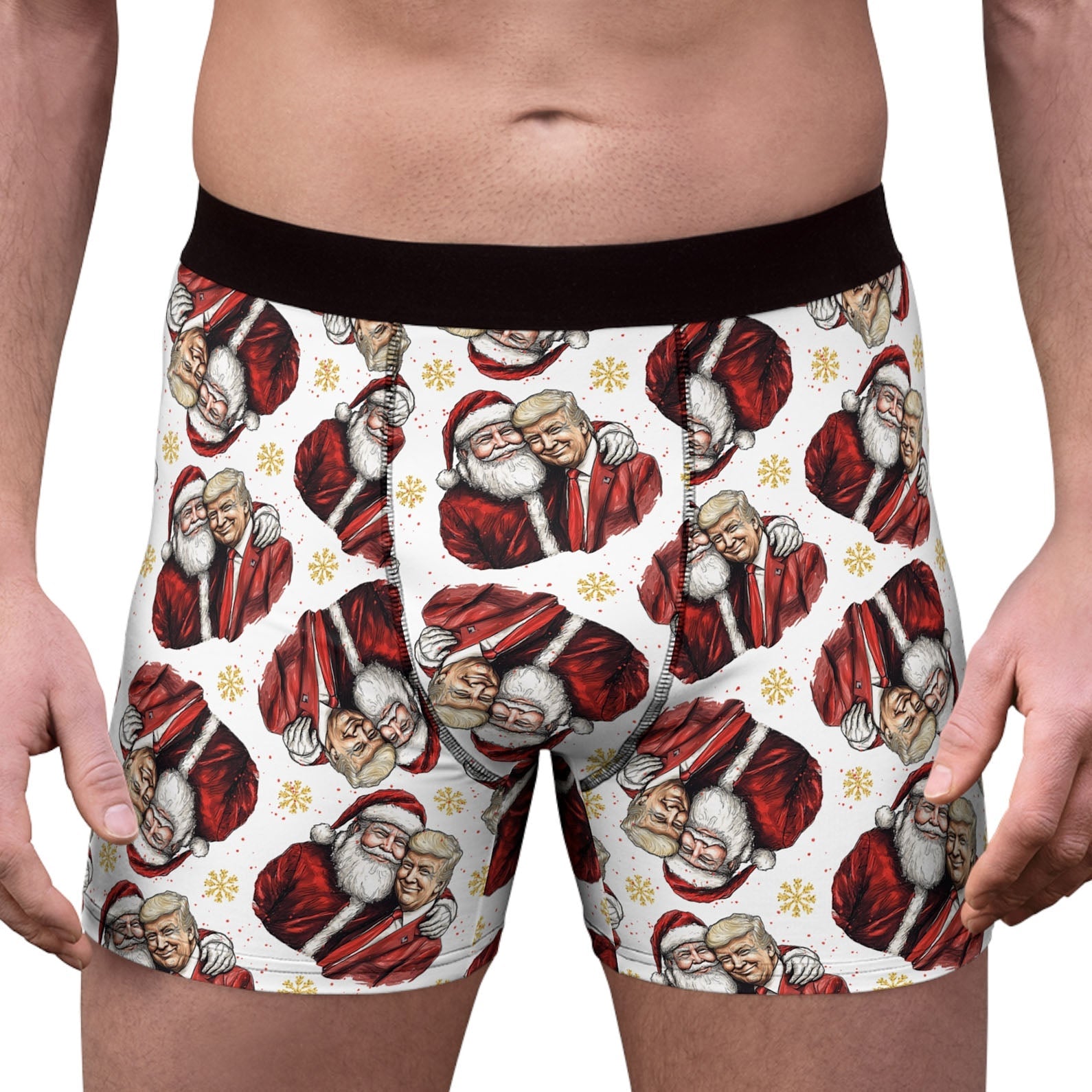 Santa&amp;#39;s Favorite President Boxer Briefs, Political Xmas Gift, Trump Christmas Gift, Republican Gift 681778 - GOP