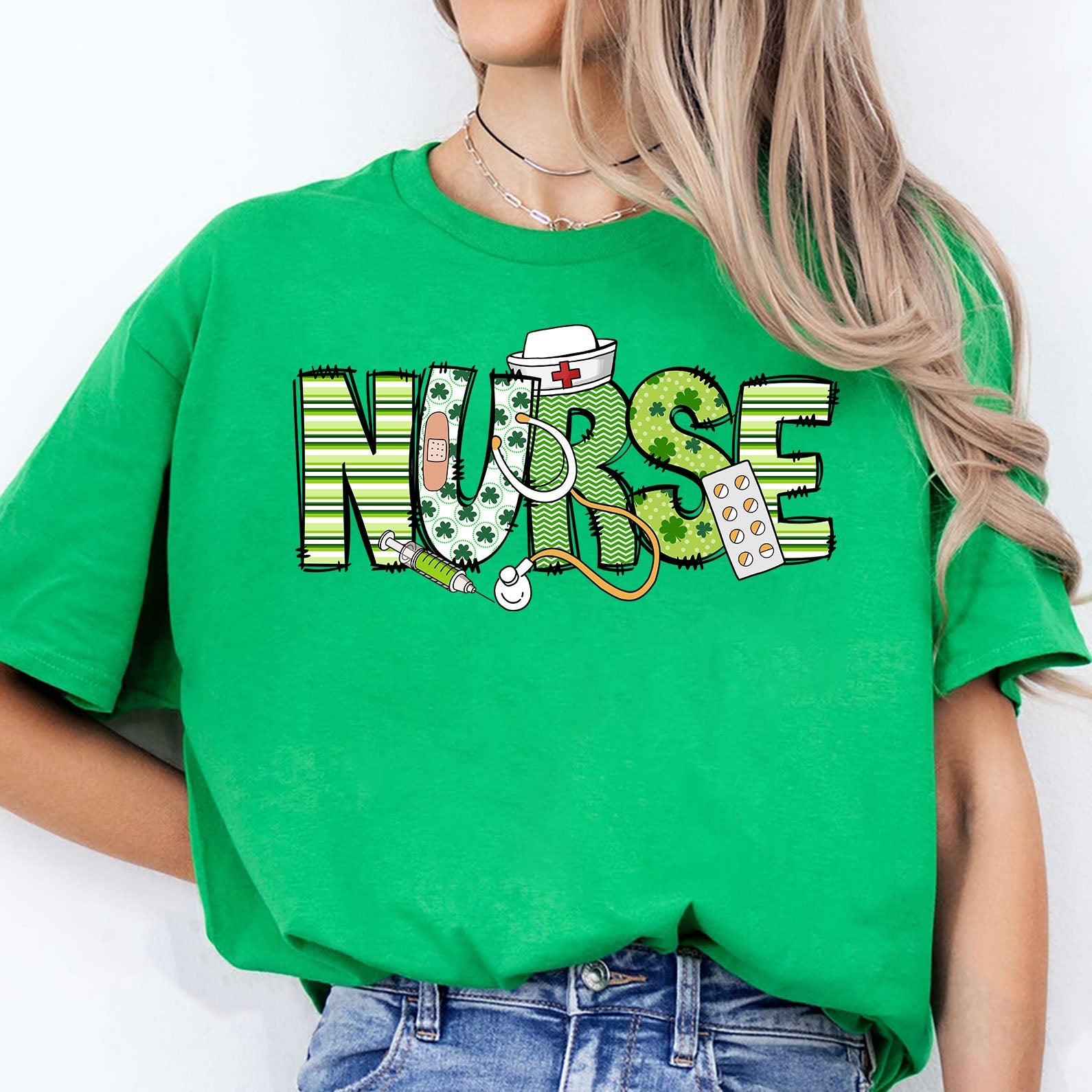 Patricks Day Nurse Tee, St Patrick&amp;#39;s Day Shirt, St. Patrick&amp;#39;s Day Sweater, Lucky Irish Women Shirt Dark 681872