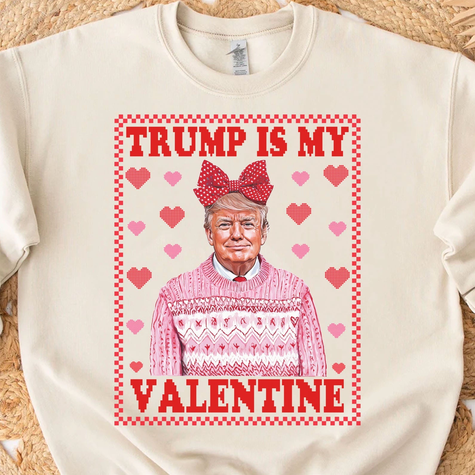 Trump is My Valentine, Funny Valentines Shirt, Trump Valentine&amp;#39;s Day Sweatshirt Bright 681929 - GOP