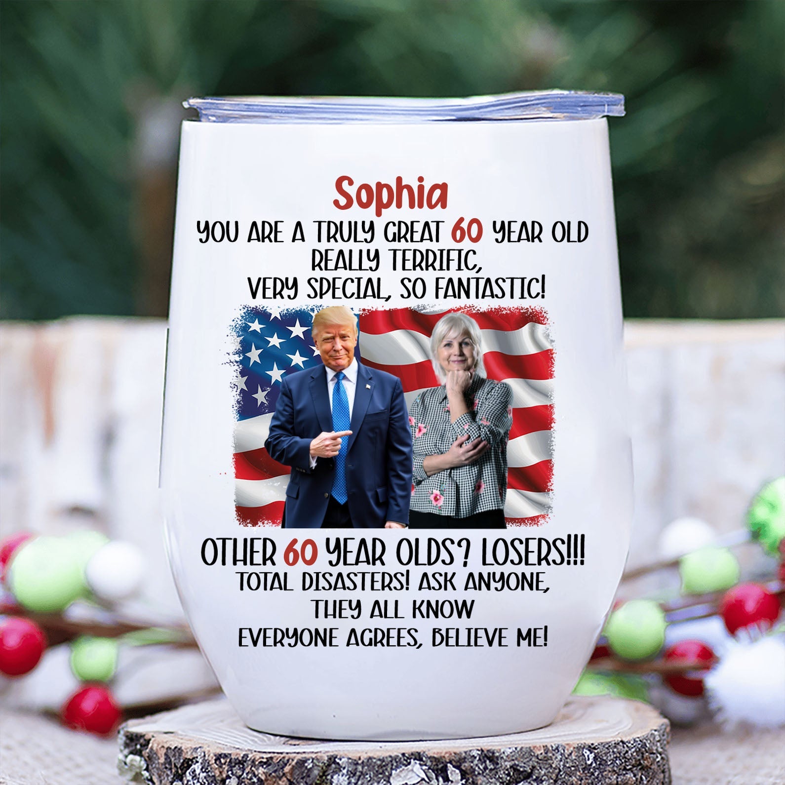 You&amp;#39;re A Truly Great Custom Name and Photo Tumbler, Personalized Custom 12oz Wine Tumbler, Gift For Mom, Gift For Wife 682054 - GOP