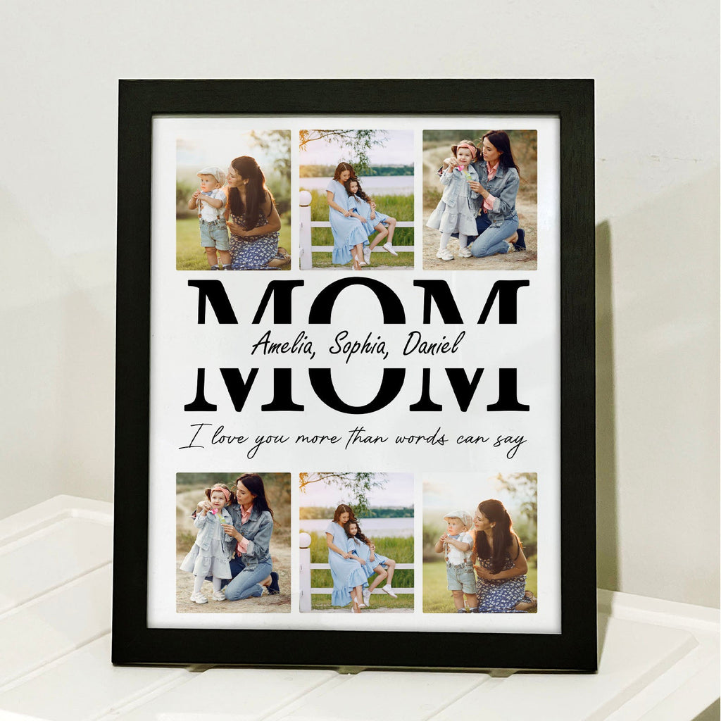 Mother's Day Custom Picture Frame, Personalize Custom Photo and Name Frame, Family Gift Frame, Gift for Mom, Gift for Wife 682112