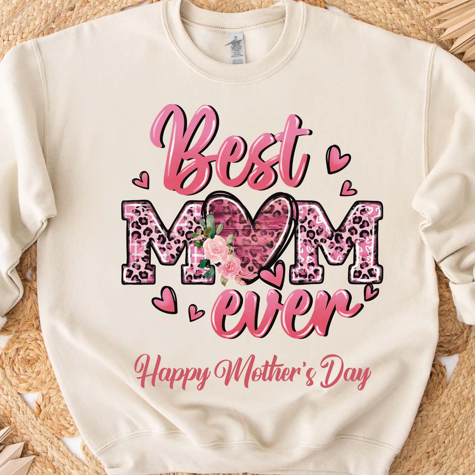 Best Mom Ever Custom Sweatshirt, Personalized Custom Shirt, Mother&amp;#39;s Day Gift Sweatshirt Bright, Gift for Mom, Gift for Wife 682135