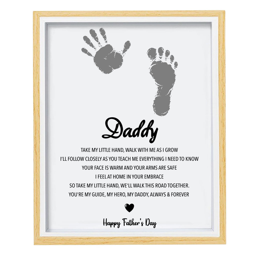 Personalized DIY Poem Frame for Dad, Father's Day Handprint Footprint Frame, Special Gift for Dad, Gift for Husband 682269