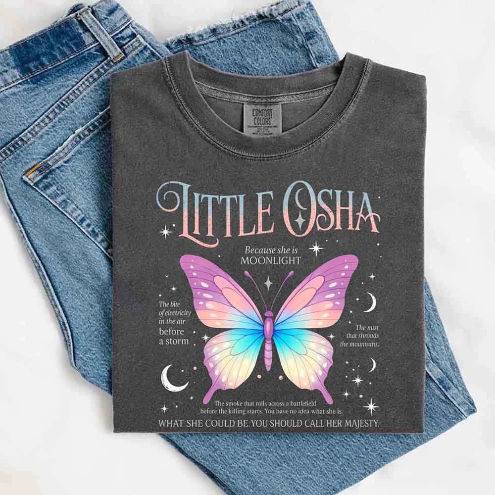 BUTTERFLY DREAMSCAPE COMFORT COLORS T-SHIRT – SOFT AESTHETIC TEE FOR WOMEN