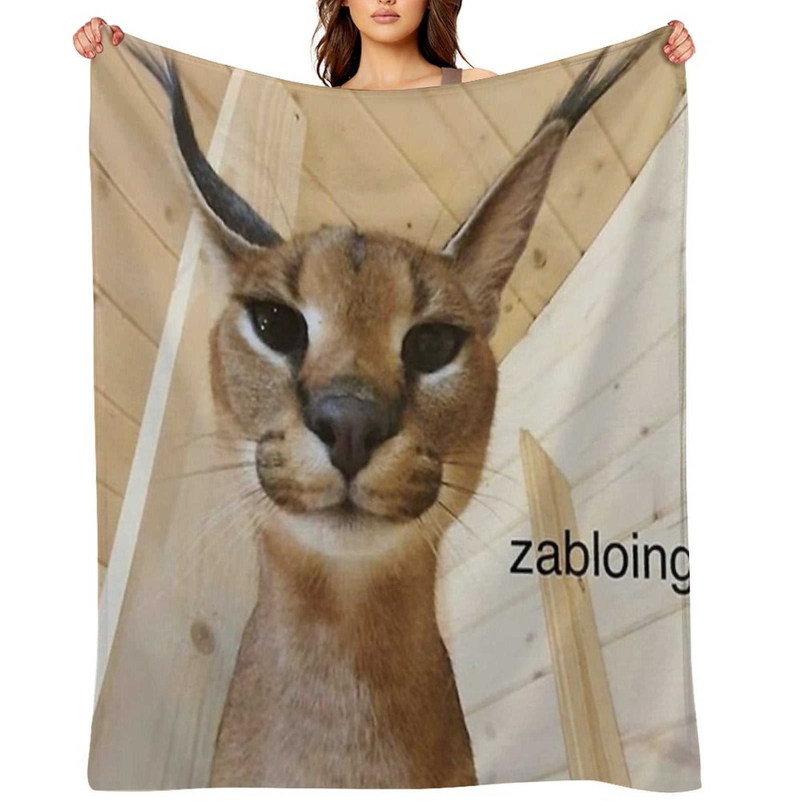 Zabloing Meme Throw Blanket