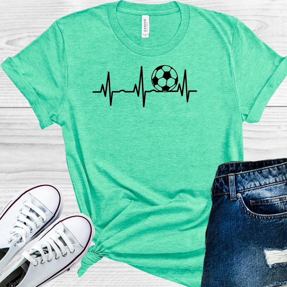 Soccer Heartbeat Graphic Tee