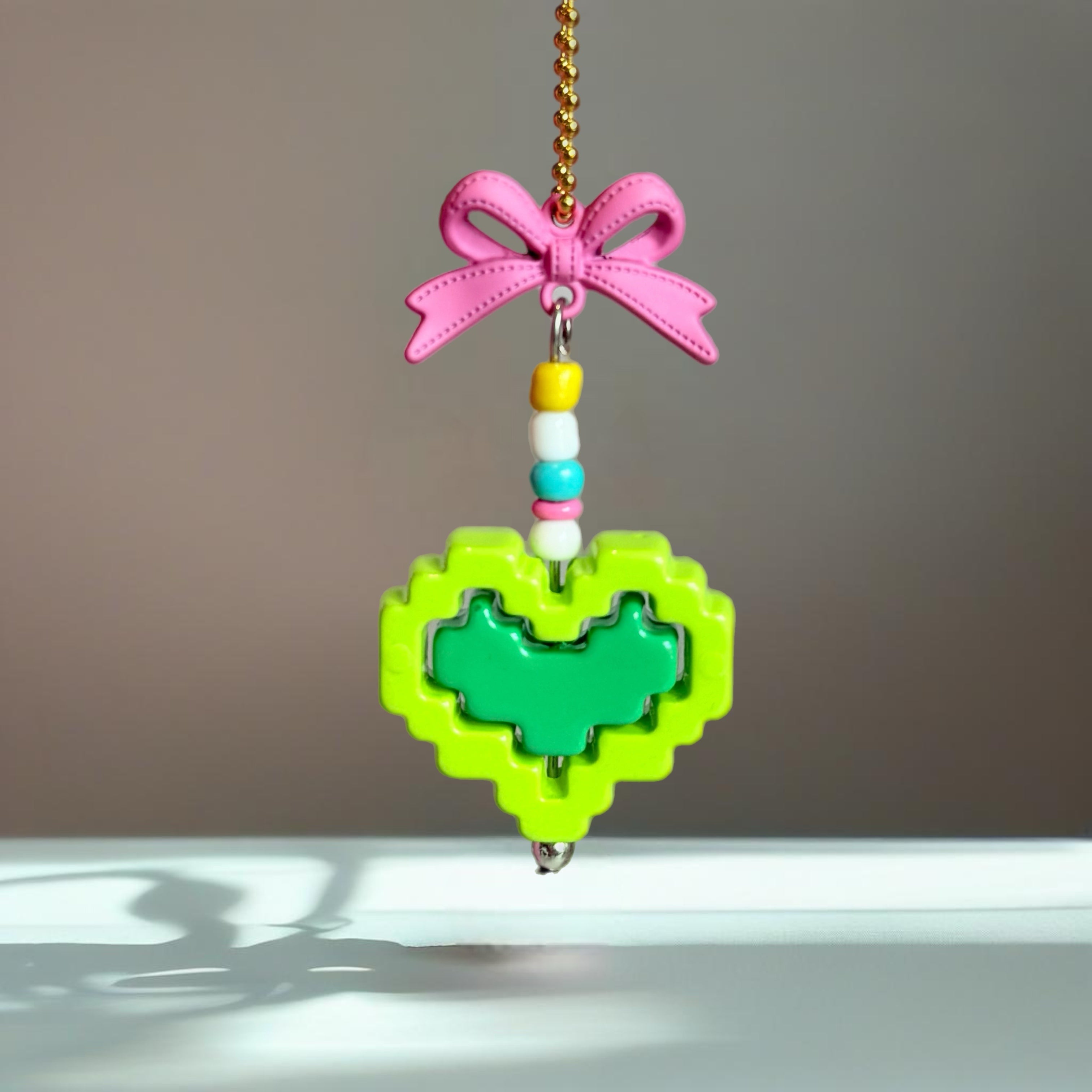 Summer Heart Charm - Tumbler Handle Charm