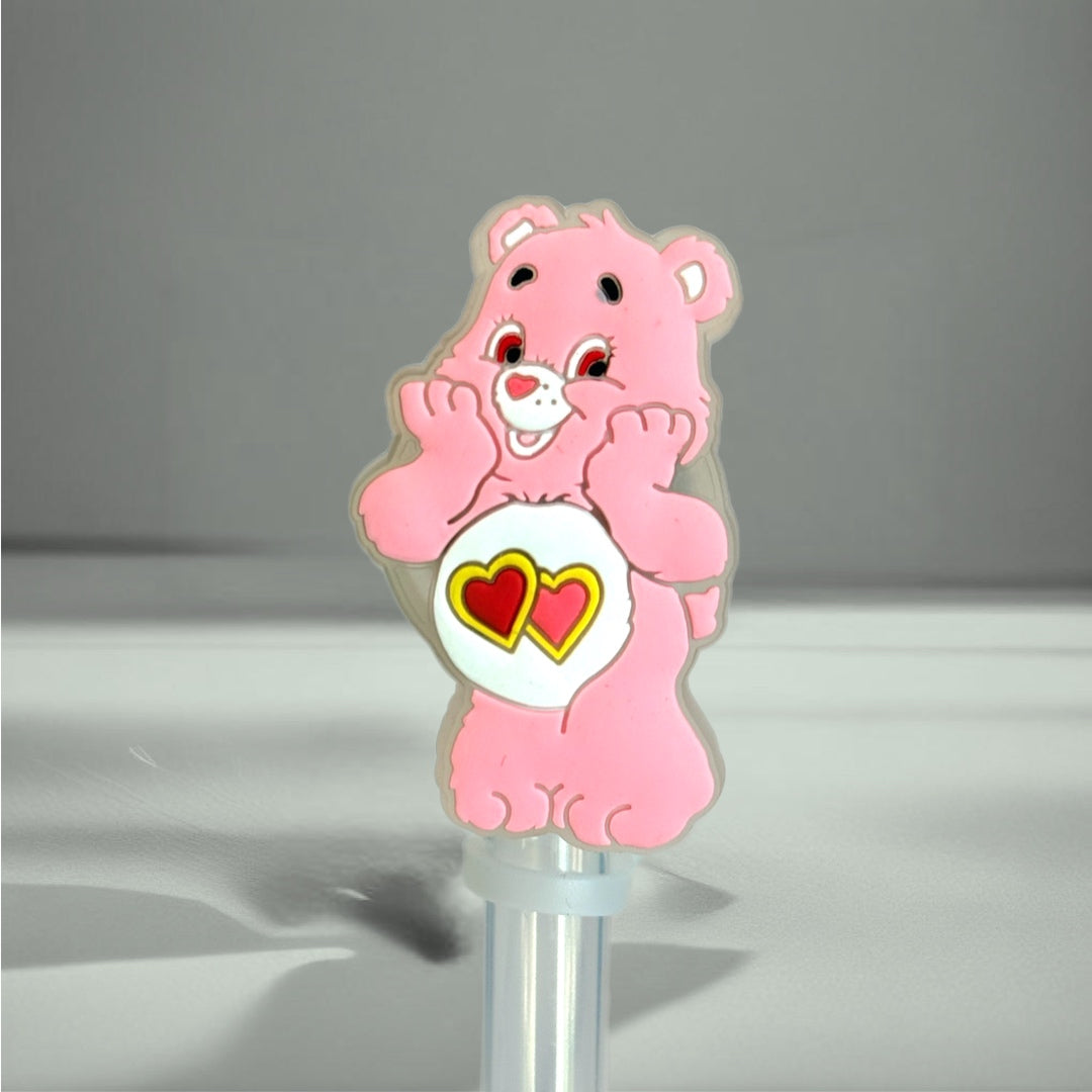 LED LIGHT UP CARE BEAR STRAW TOPPER