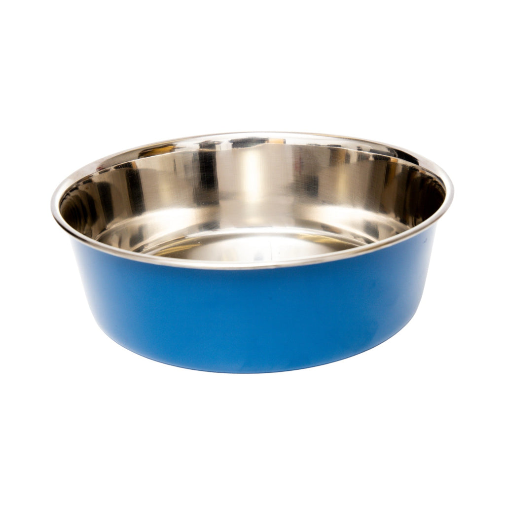 Country Living Set of 2 Heavy Gauge Stainless Steel Dog Bowls - Perfect for Food & Water