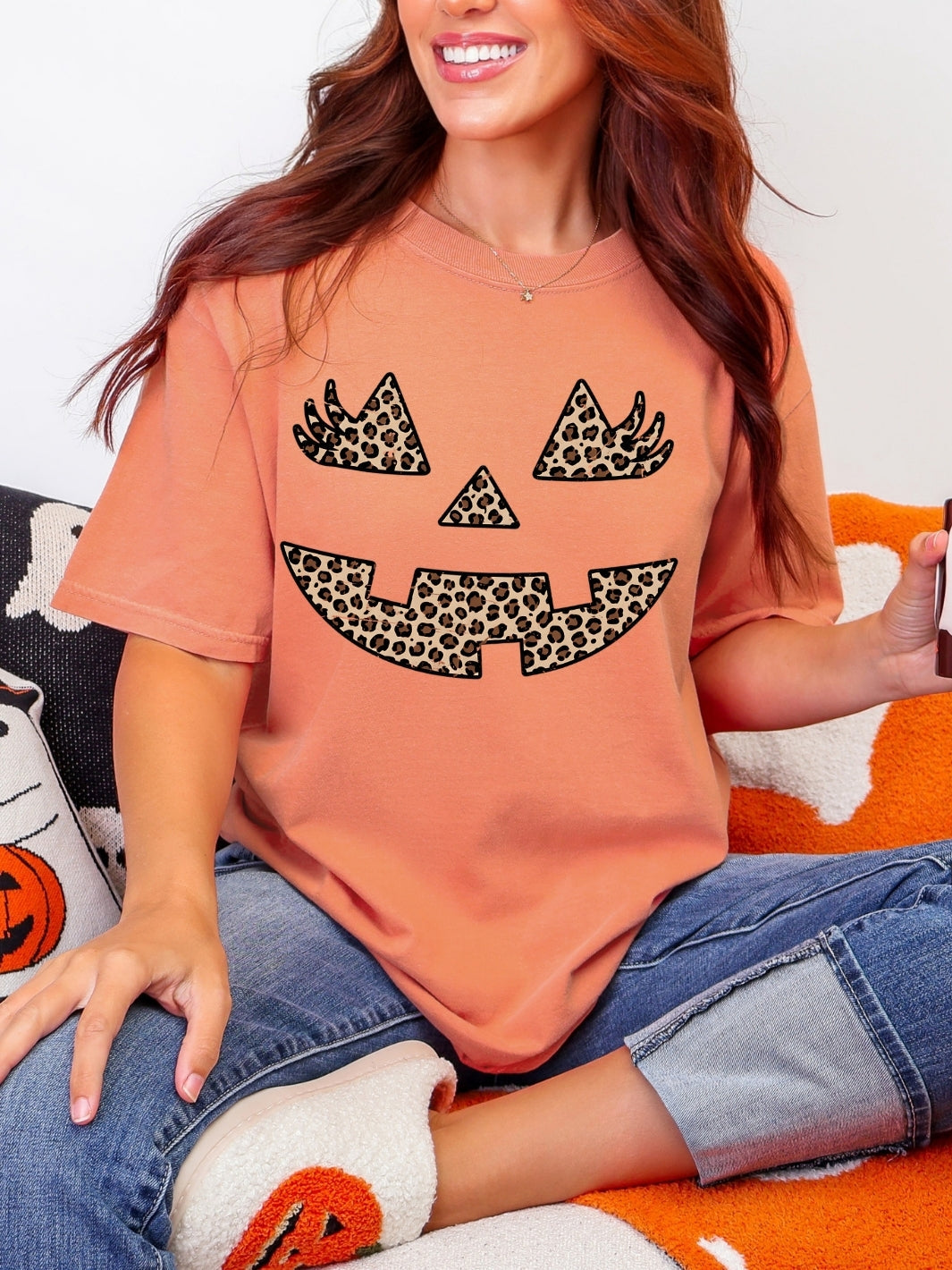 Comfort Colors Preppy Leopard Jack T-Shirt