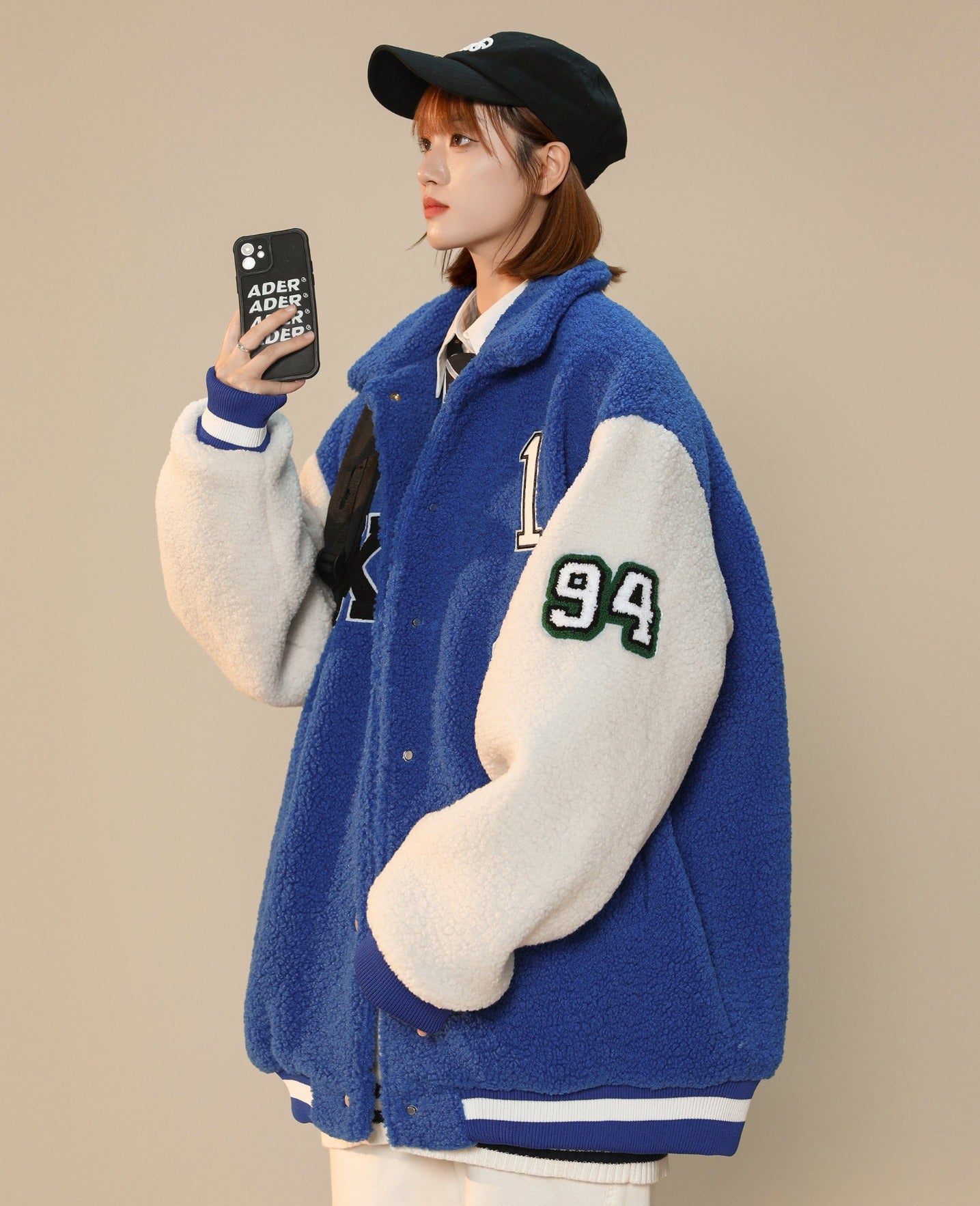 Women&amp;#39;s Year 94 Furry Varsity Jacket
