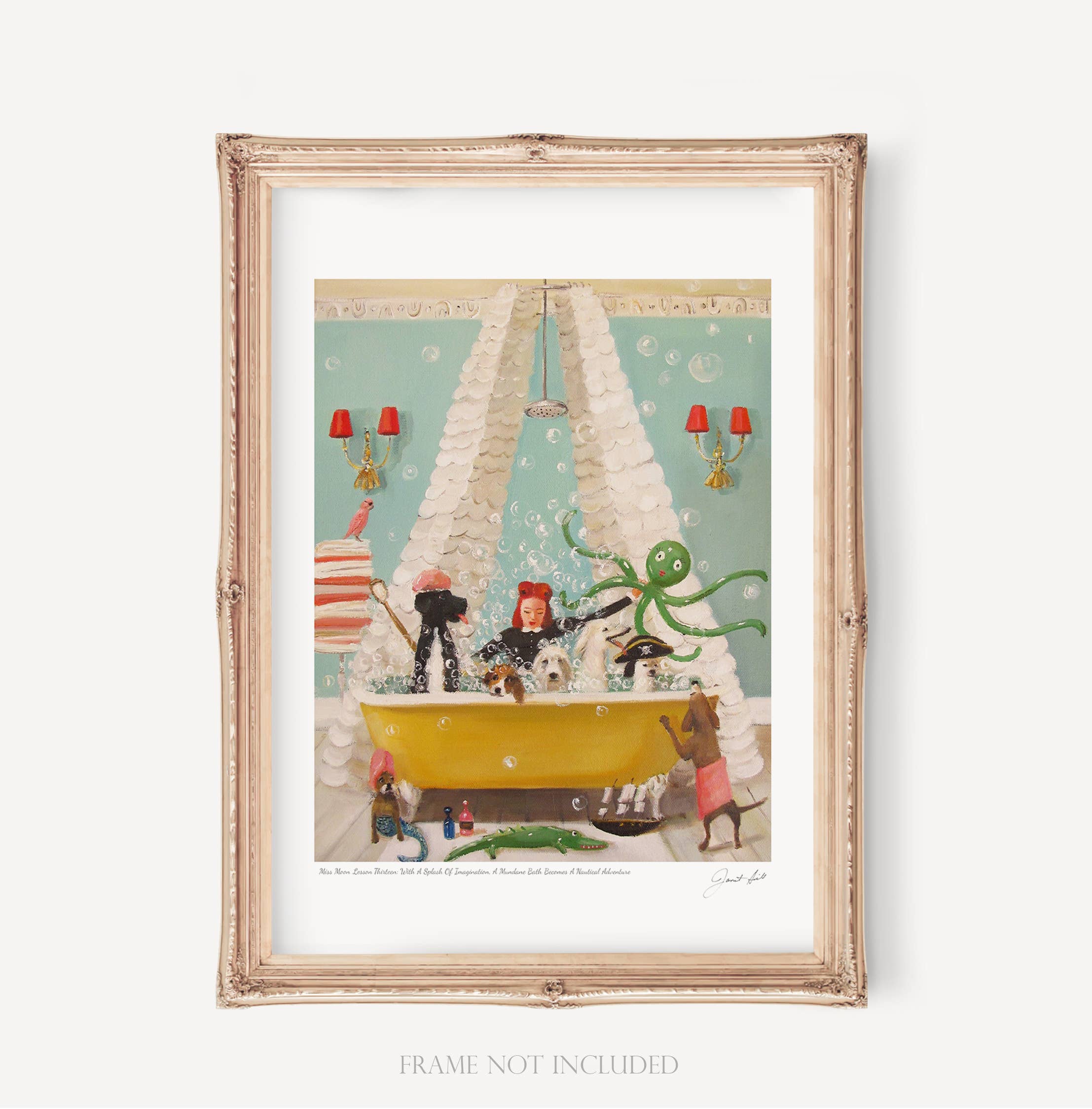 Miss Moon Lesson Thirteen. Art Print - 11&amp;quot; X 14&amp;quot; by Janet Hill