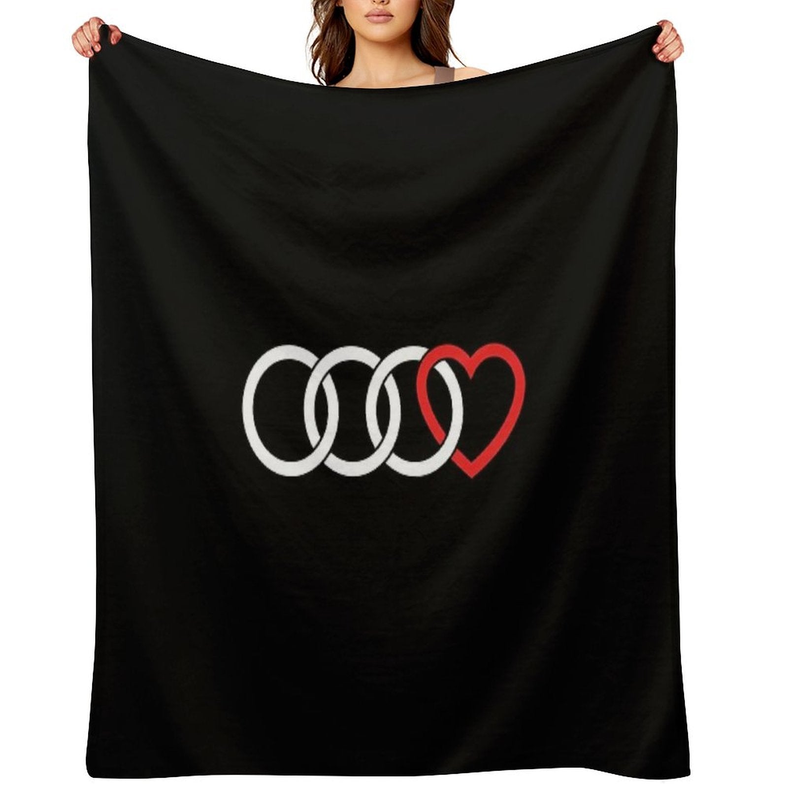 Audi Love (Dark) Throw Blanket